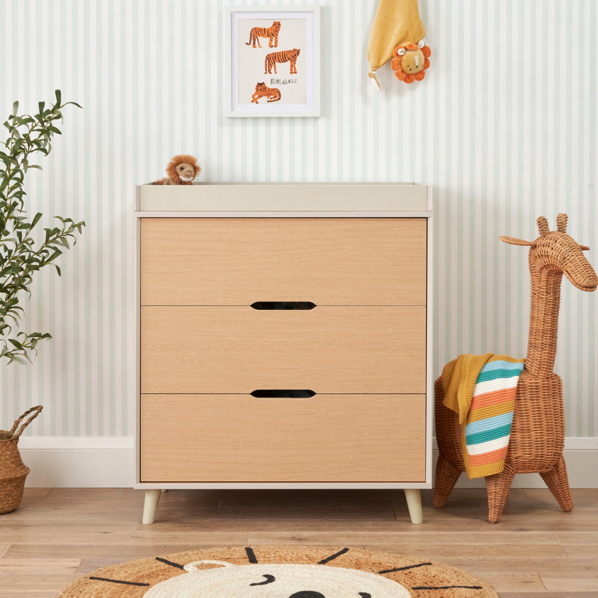 Tutti Bambini Fika 2pc Room Set - Light Oak/White Sand