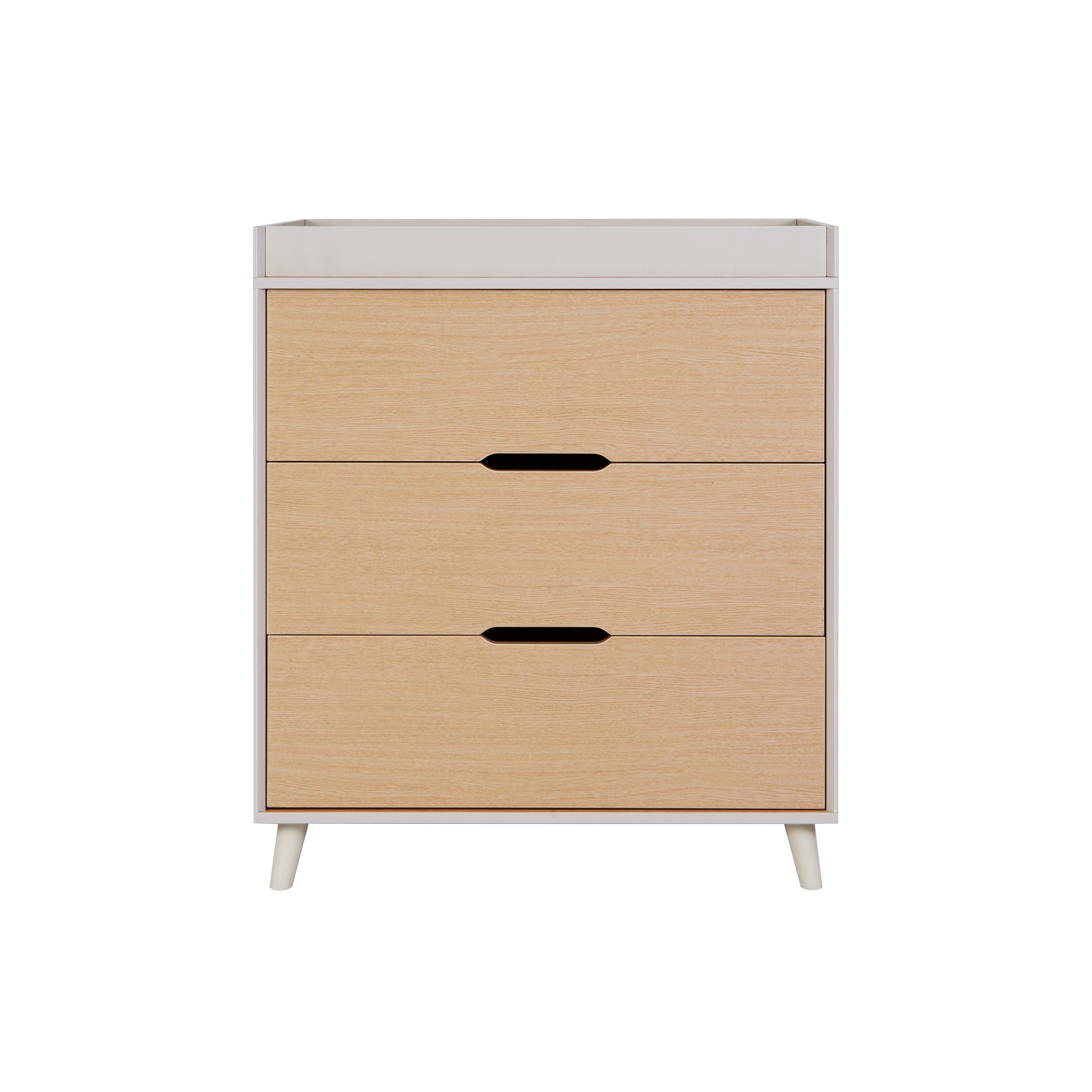 Tutti Bambini Fika Chest Changer - White Sand/Light Oak   