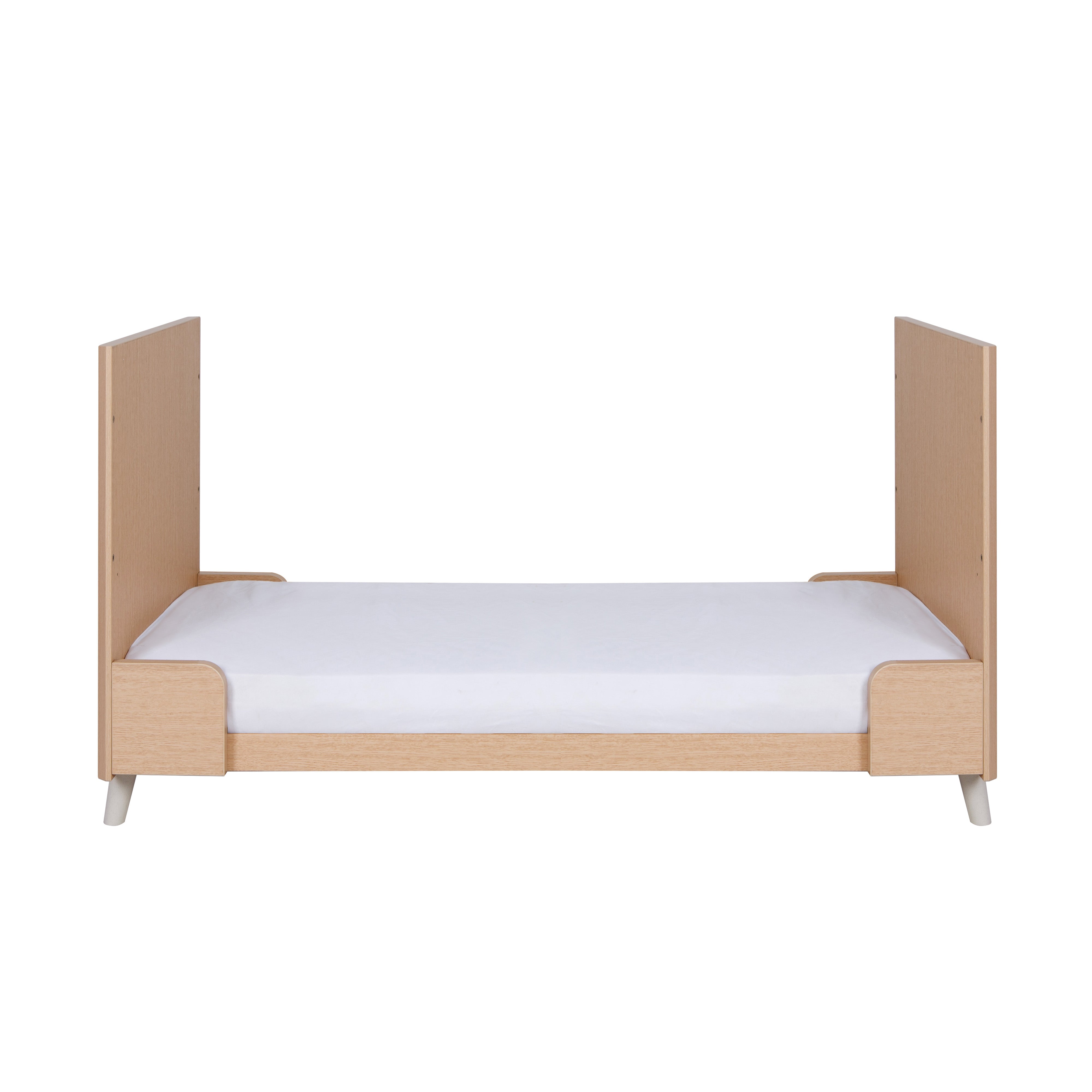 Tutti Bambini Fika Cot Bed - Light Oak/White Sand