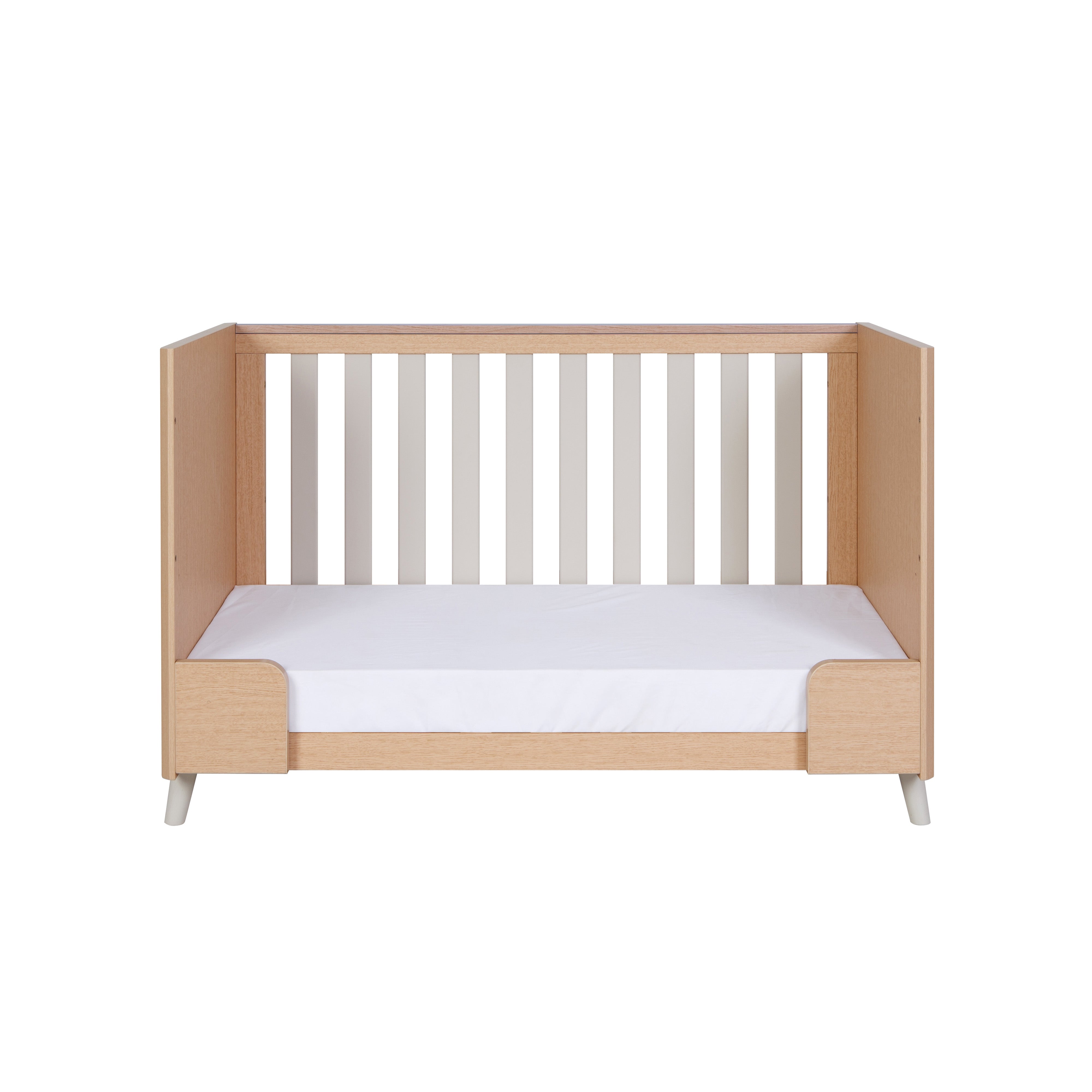 Tutti Bambini Fika Cot Bed - White Sand/Light Oak -  | For Your Little One