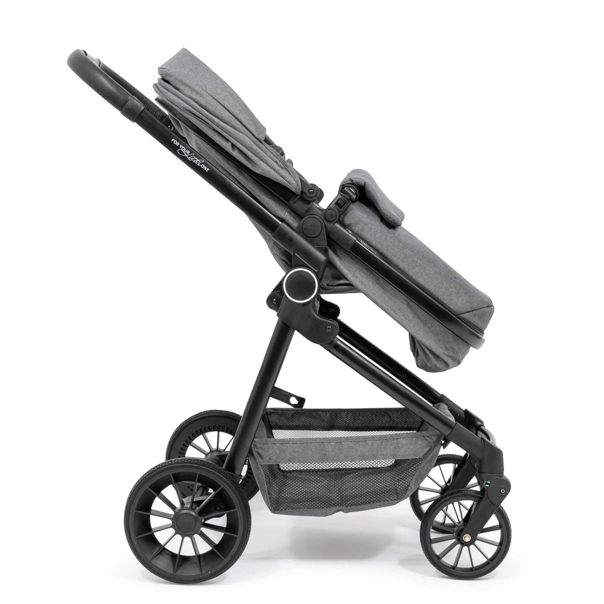 For Your Little One LITE 3 In 1 Travel System with i-Size Car Seat - Slate Grey   