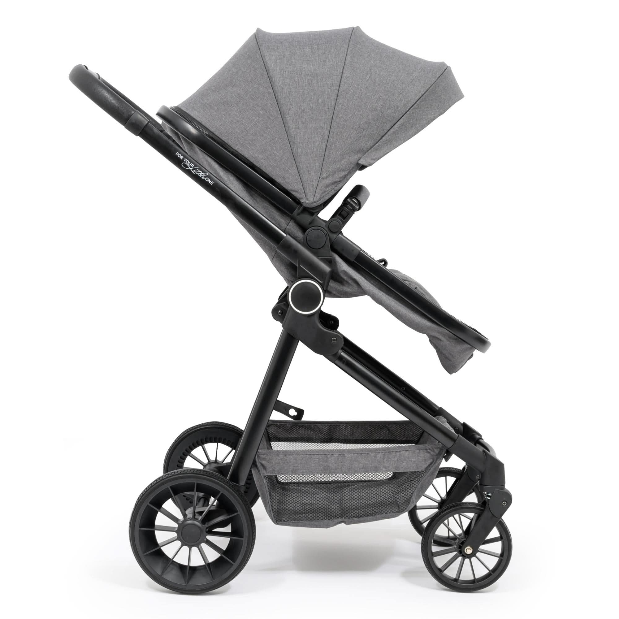 For Your Little One LITE 3 In 1 Travel System with i-Size Car Seat - Slate Grey   