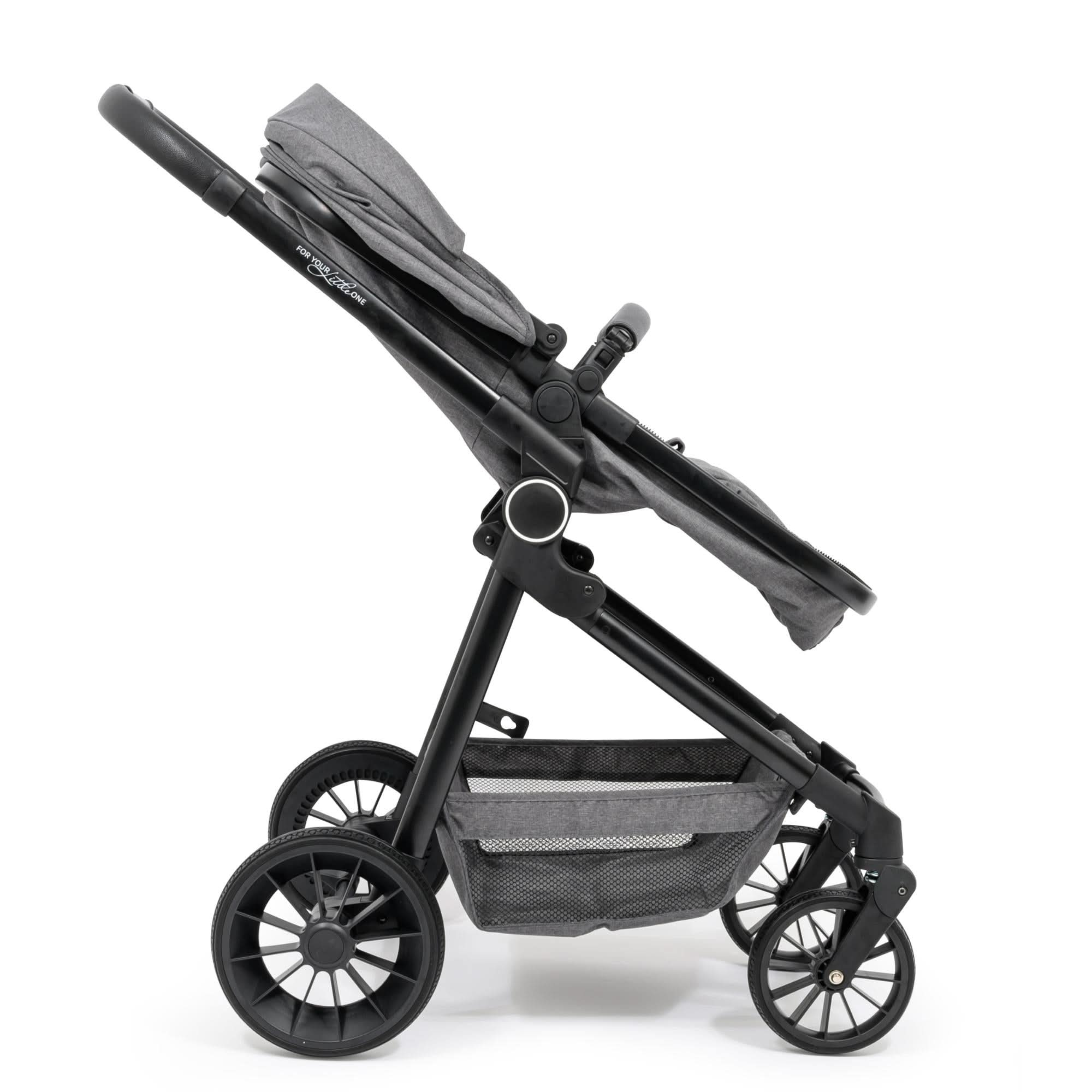 For Your Little One LITE 3 In 1 Travel System with i-Size Car Seat - Slate Grey   