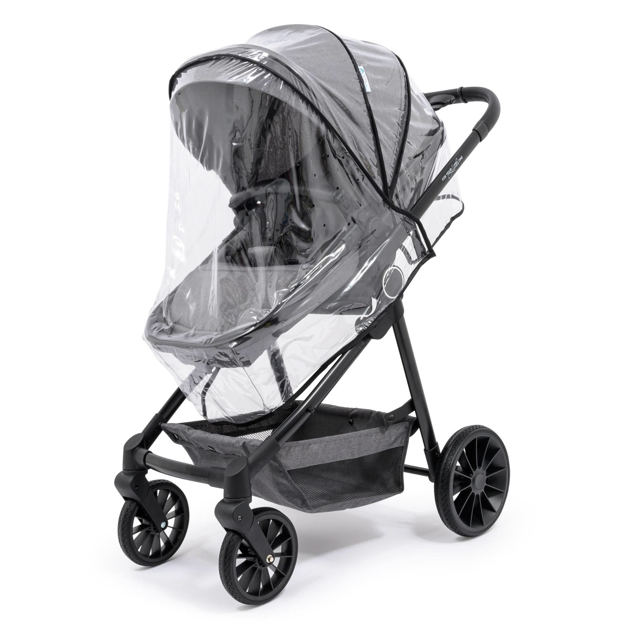 For Your Little One LITE 3 In 1 Travel System with i-Size Car Seat - Slate Grey   