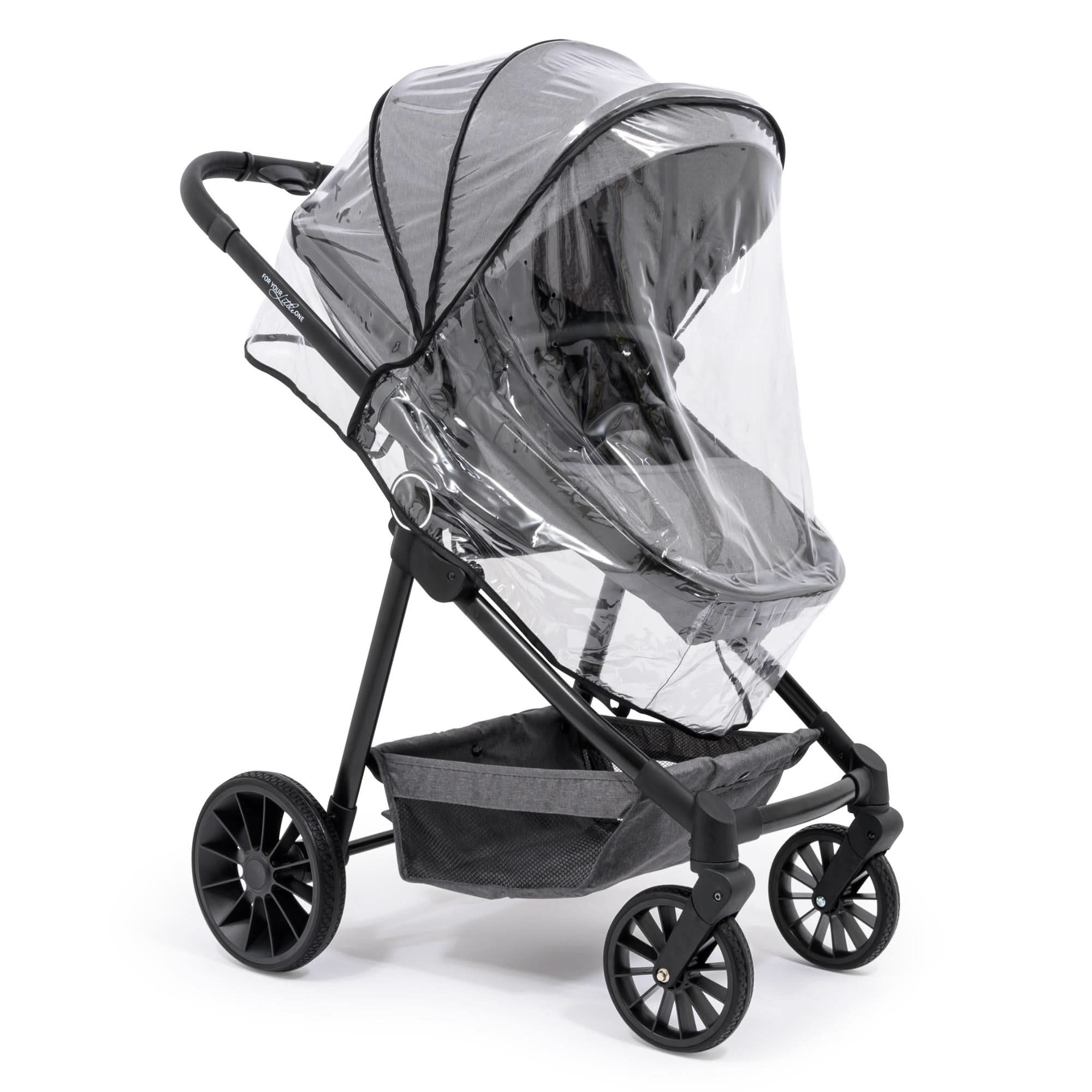 For Your Little One LITE 3 In 1 Travel System with i-Size Car Seat - Slate Grey   