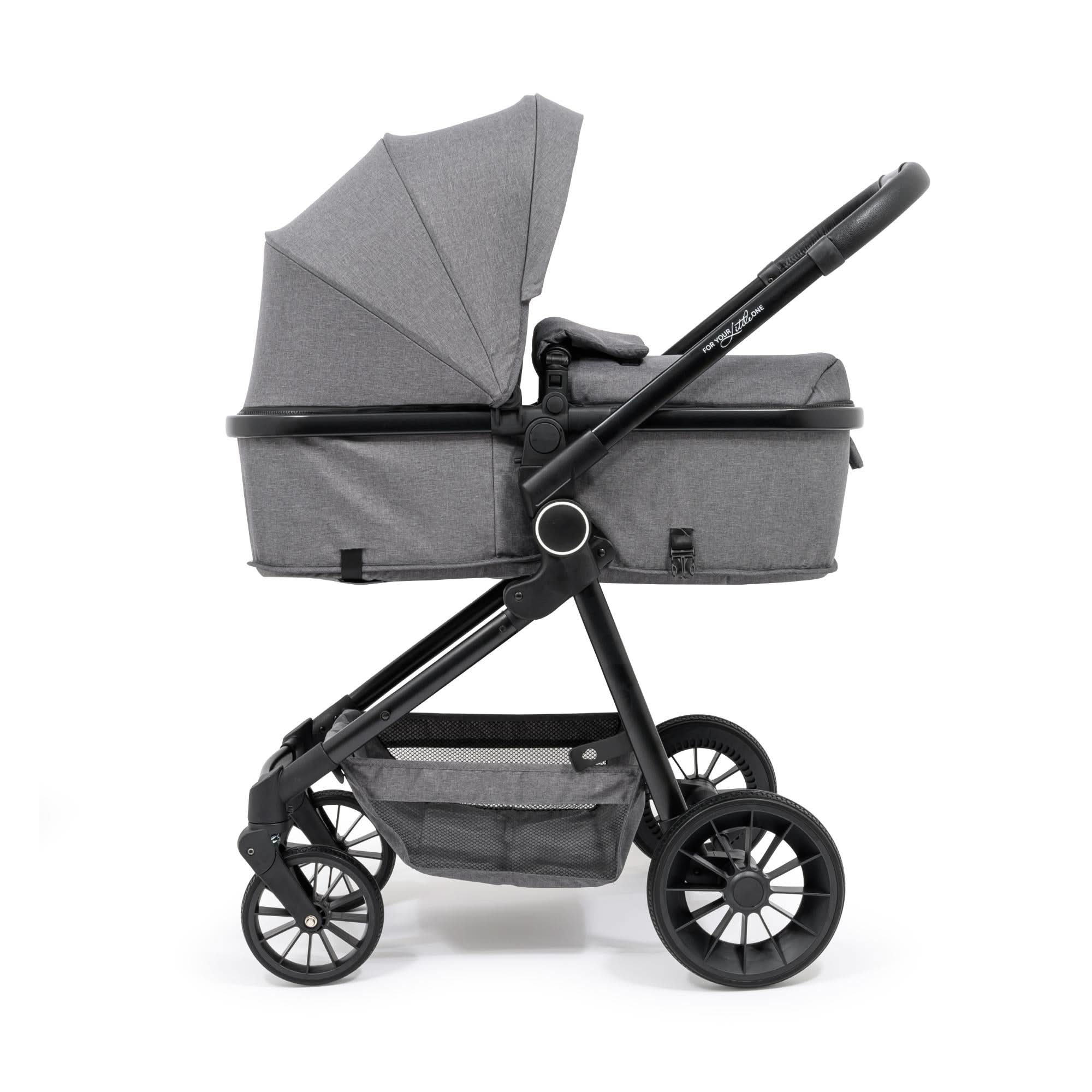 For Your Little One LITE 3 In 1 Travel System with i-Size Car Seat - Slate Grey   