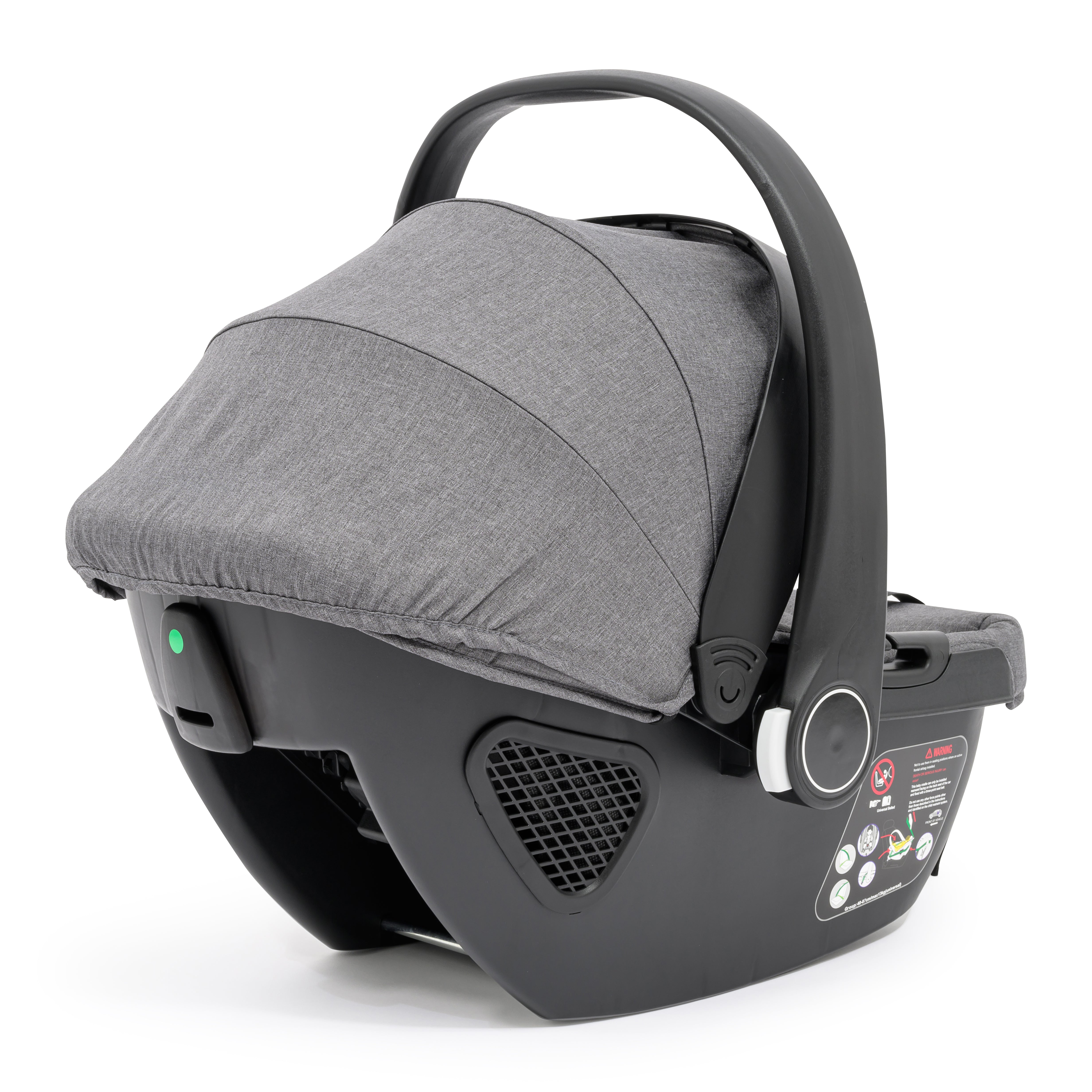 For Your Little One LITE 3 In 1 Travel System with i-Size Car Seat And Base - Slate Grey   