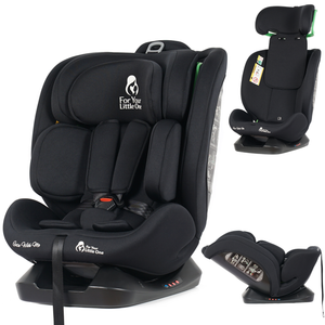 For Your Little One GrowWithMe 360 0/1/2/3 I-Size Car Seat - Midnight Black (Birth-12 Years)