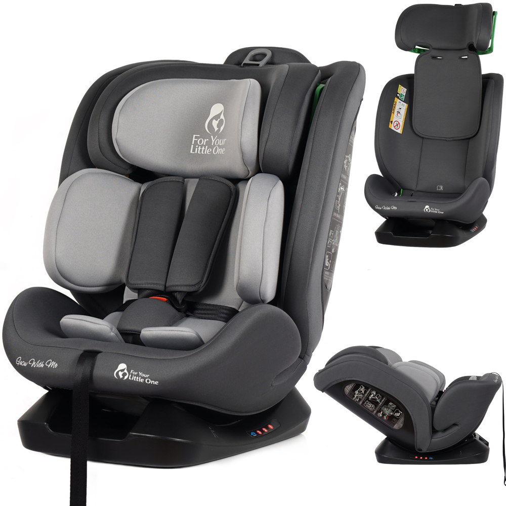For Your Little One GrowWithMe 360 0/1/2/3 I-Size Car Seat - Slate Mist (Birth-12 Years)