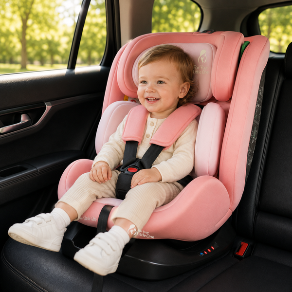 For Your Little One GrowWithMe 360 0/1/2/3 I-Size Car Seat - Blush Rose (Birth-12 Years)