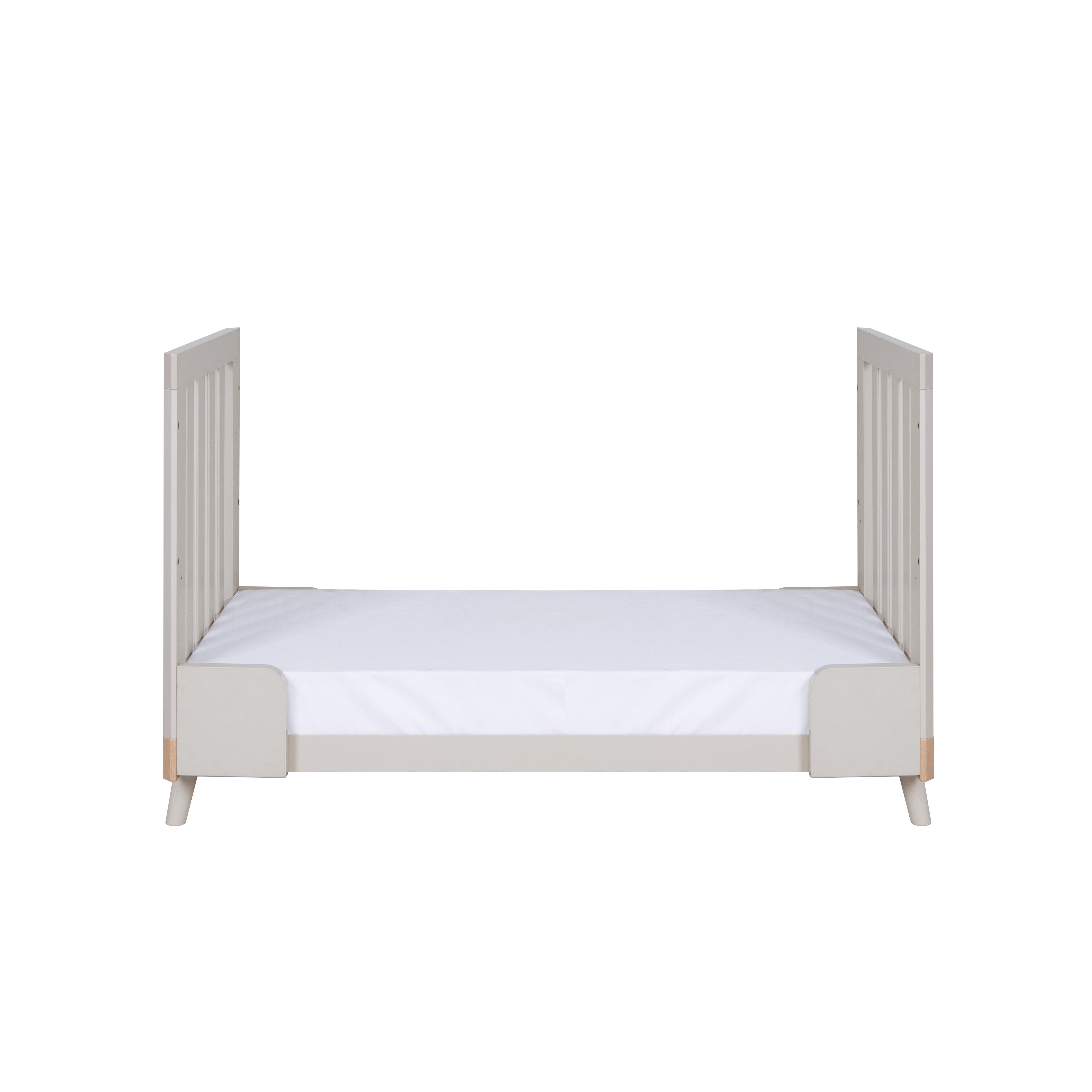 Tutti Bambini Hygge Mini Cot Bed - Light Oak/White Sand