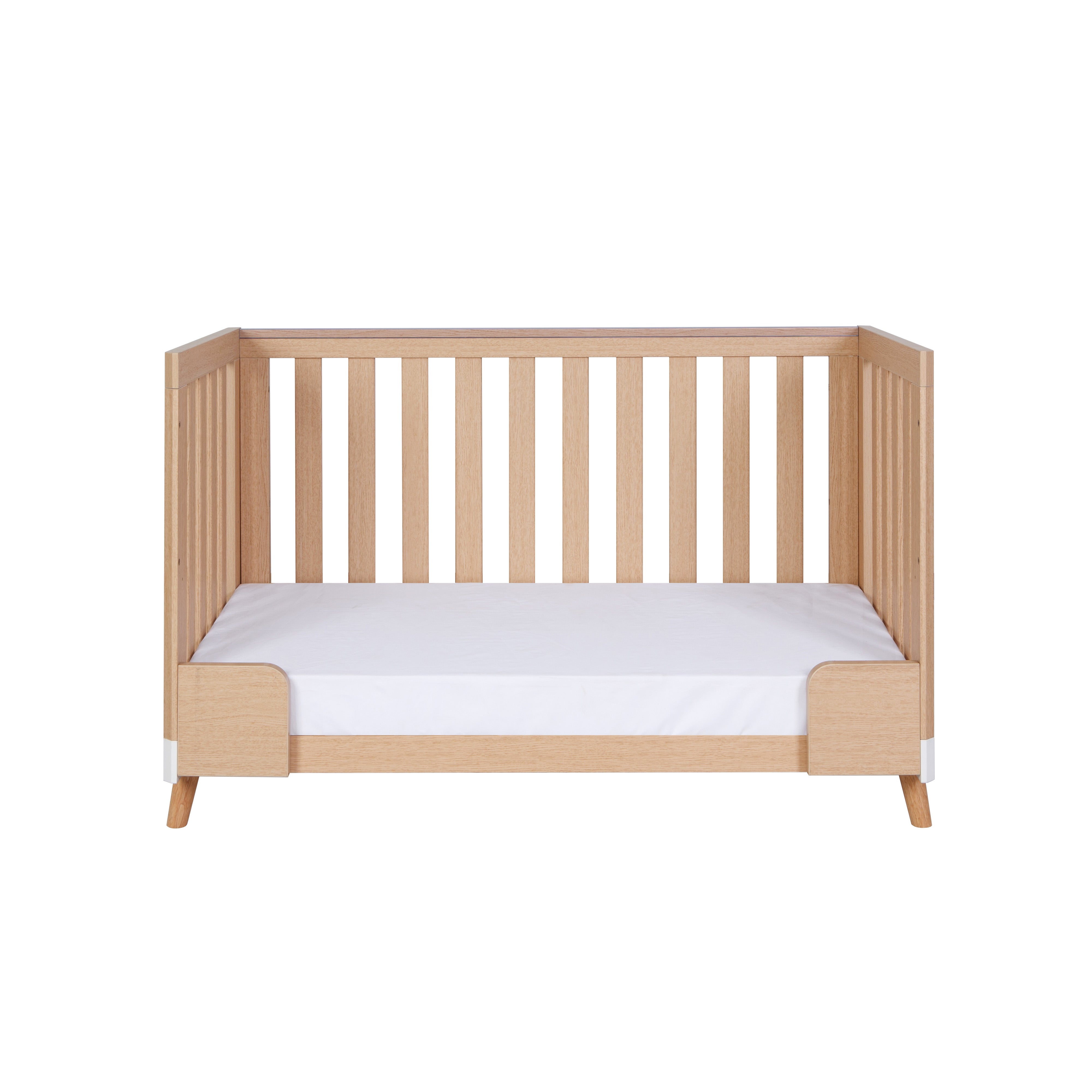 Tutti Bambini Hygge Cot Bed - Light Oak/White Sand