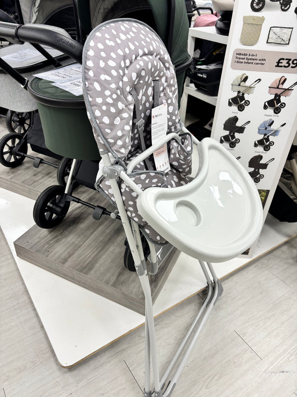My Babiie compact highchair ex display clearance