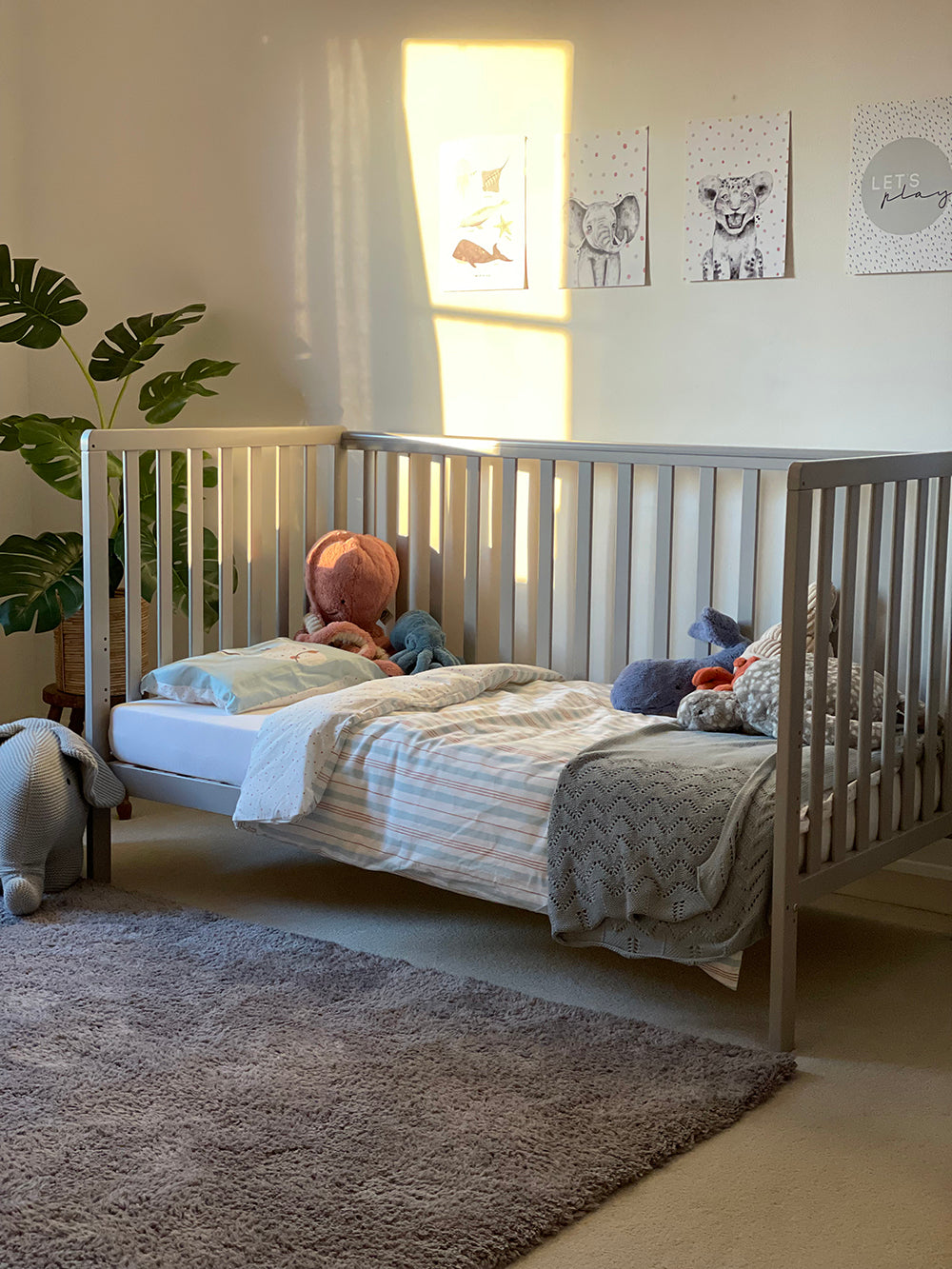 Obaby Bantam Space Saver Cot - Taupe Grey -  | For Your Little One
