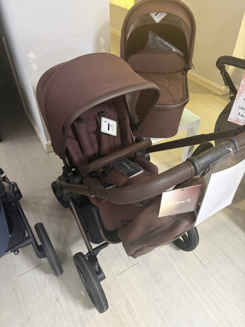Venicci Upline 2 2In1 Pram - Burgundy Clearance