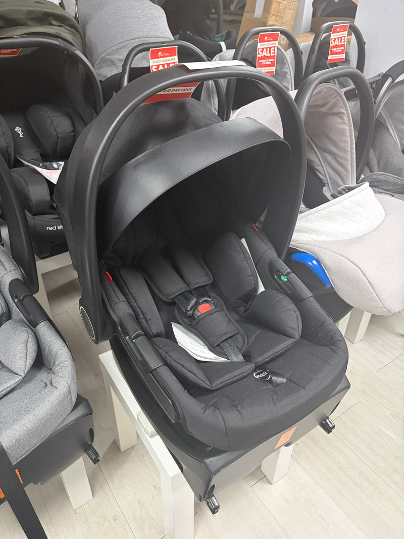 For Your Little One Lite Newborn Car Seat And Isofix Base I-Size - Black-Ex Display Clearance