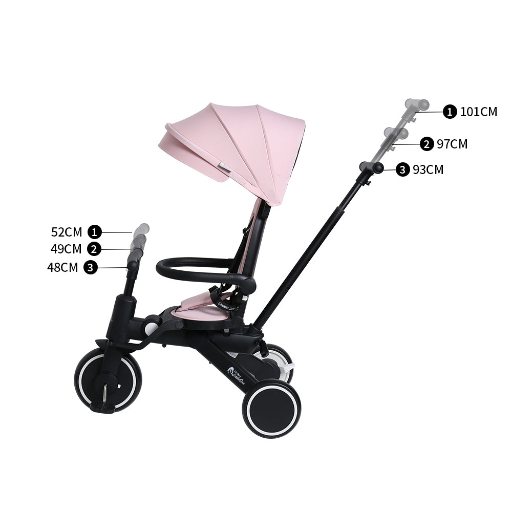 Foryourlittleone Xplor Foldable Trike - Pastel Pink