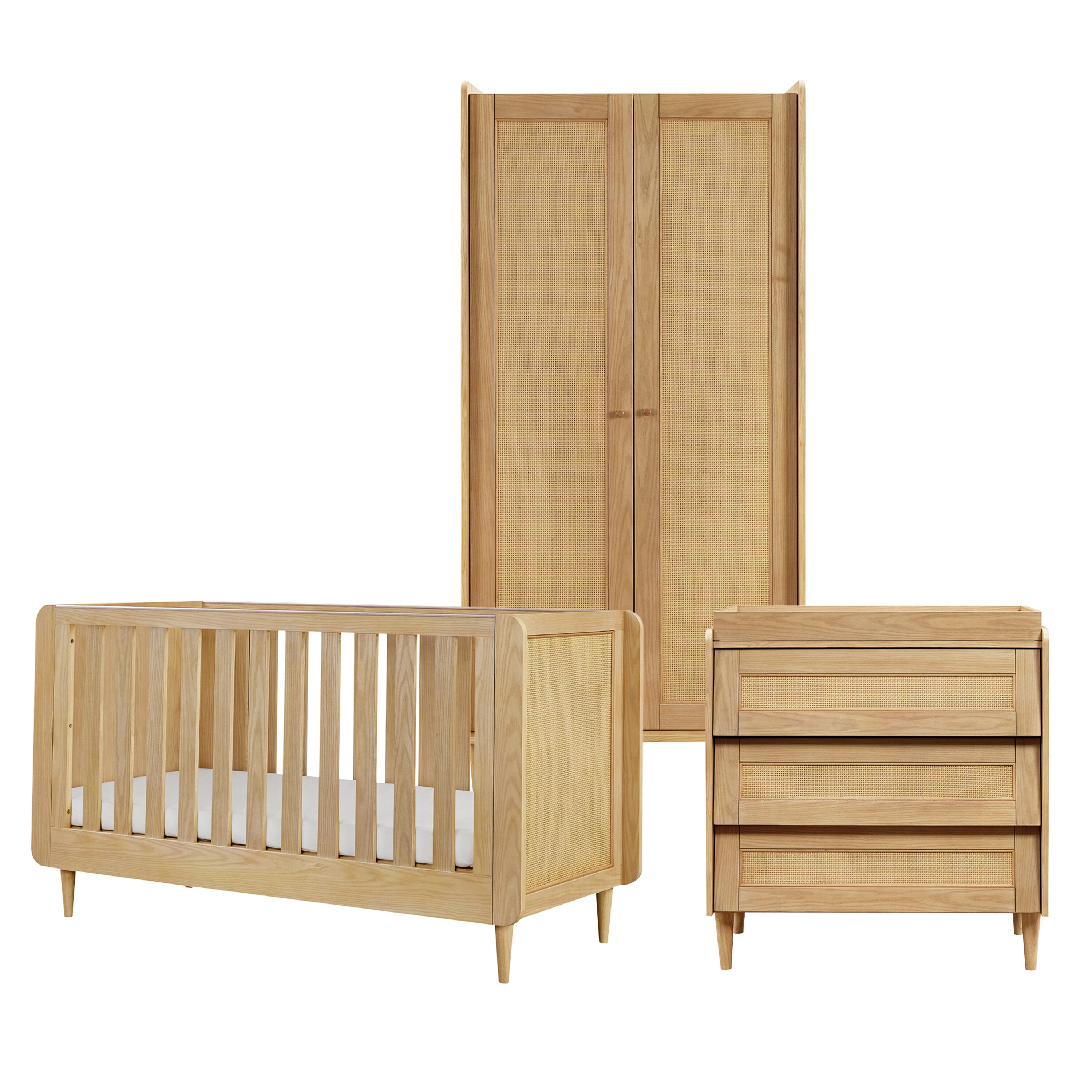 Tutti Bambini Japandi Mini 3pc Room Set - Light Oak