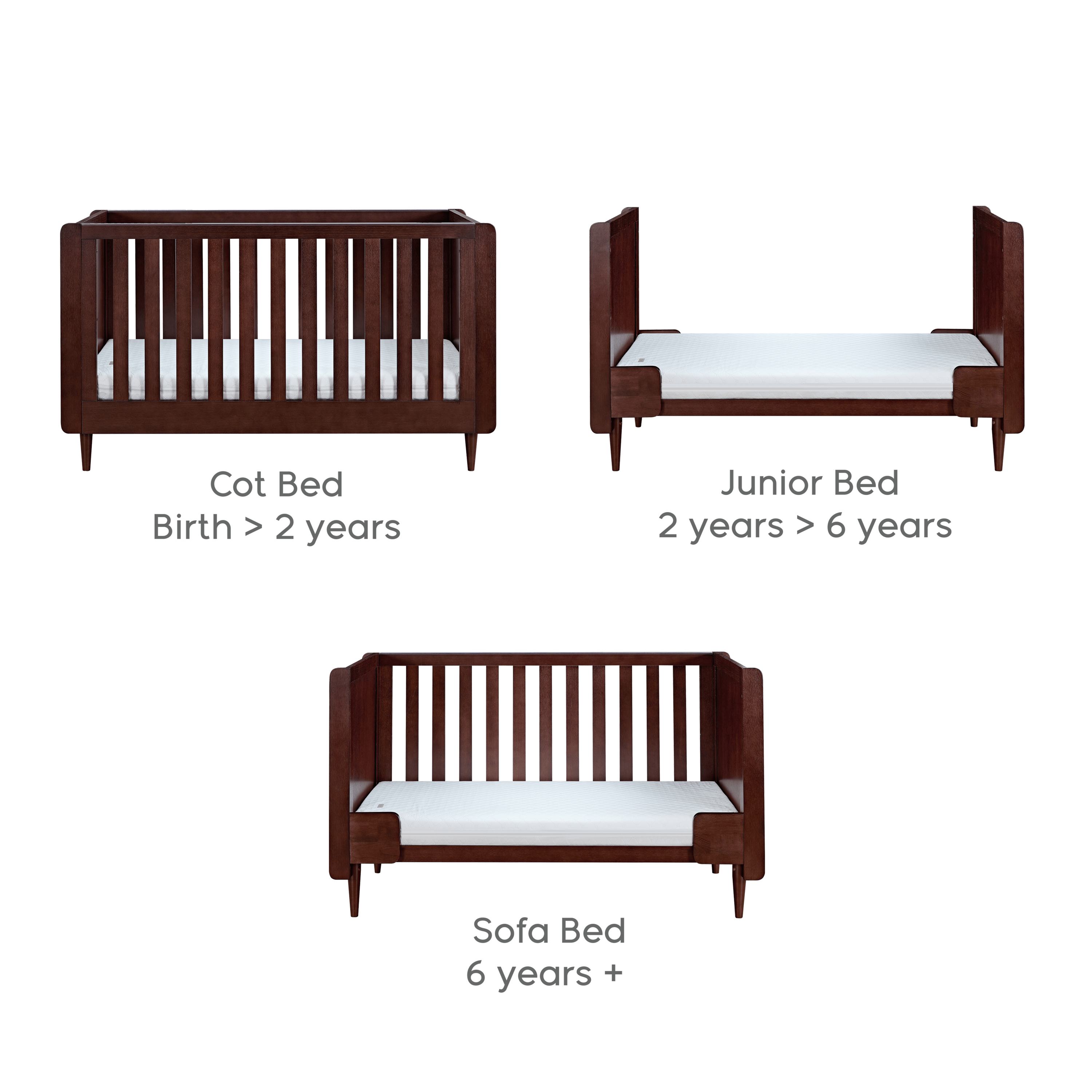 Tutti Bambini Japandi 2pc Room Set - Warm Walnut