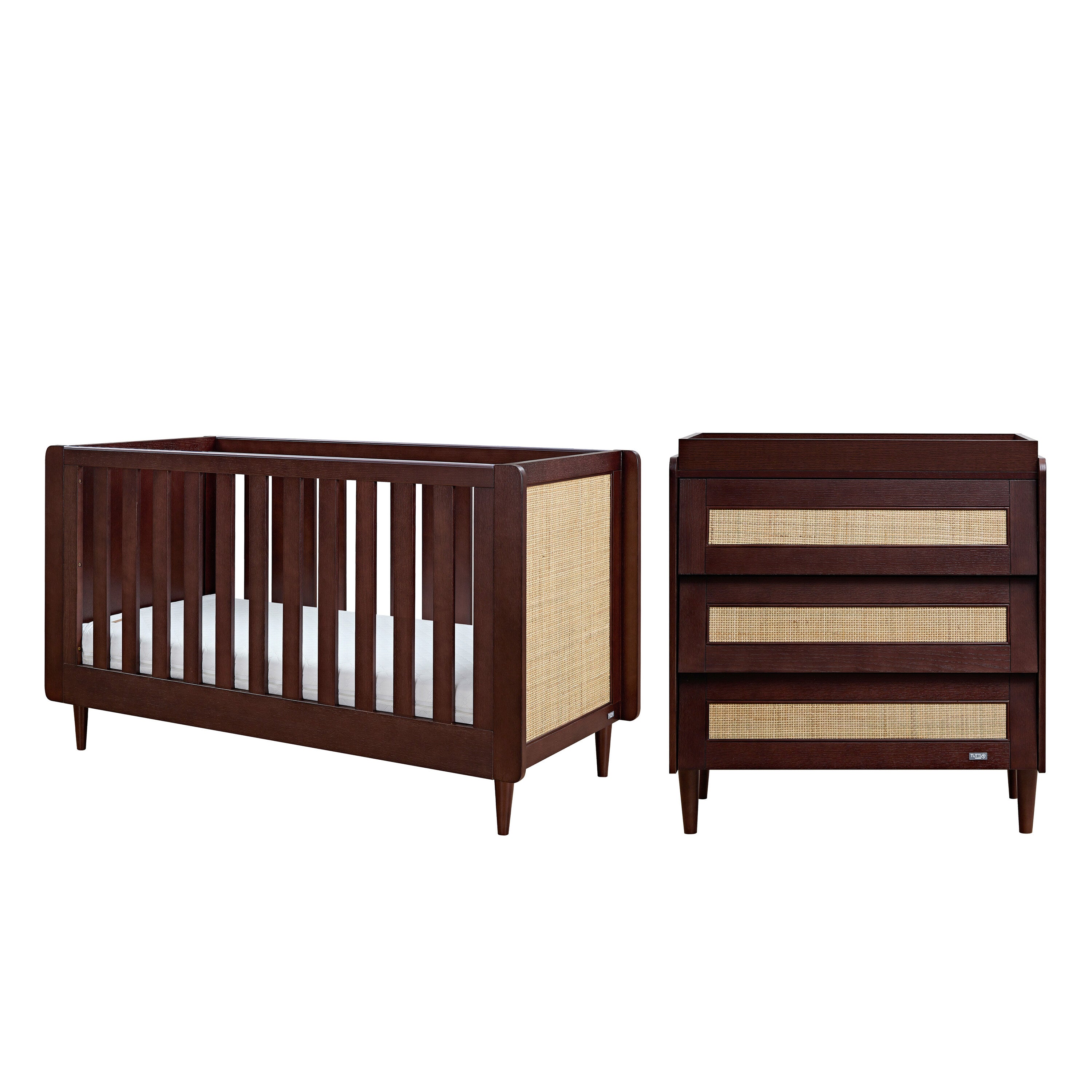 Tutti Bambini Japandi 2pc Room Set - Warm Walnut