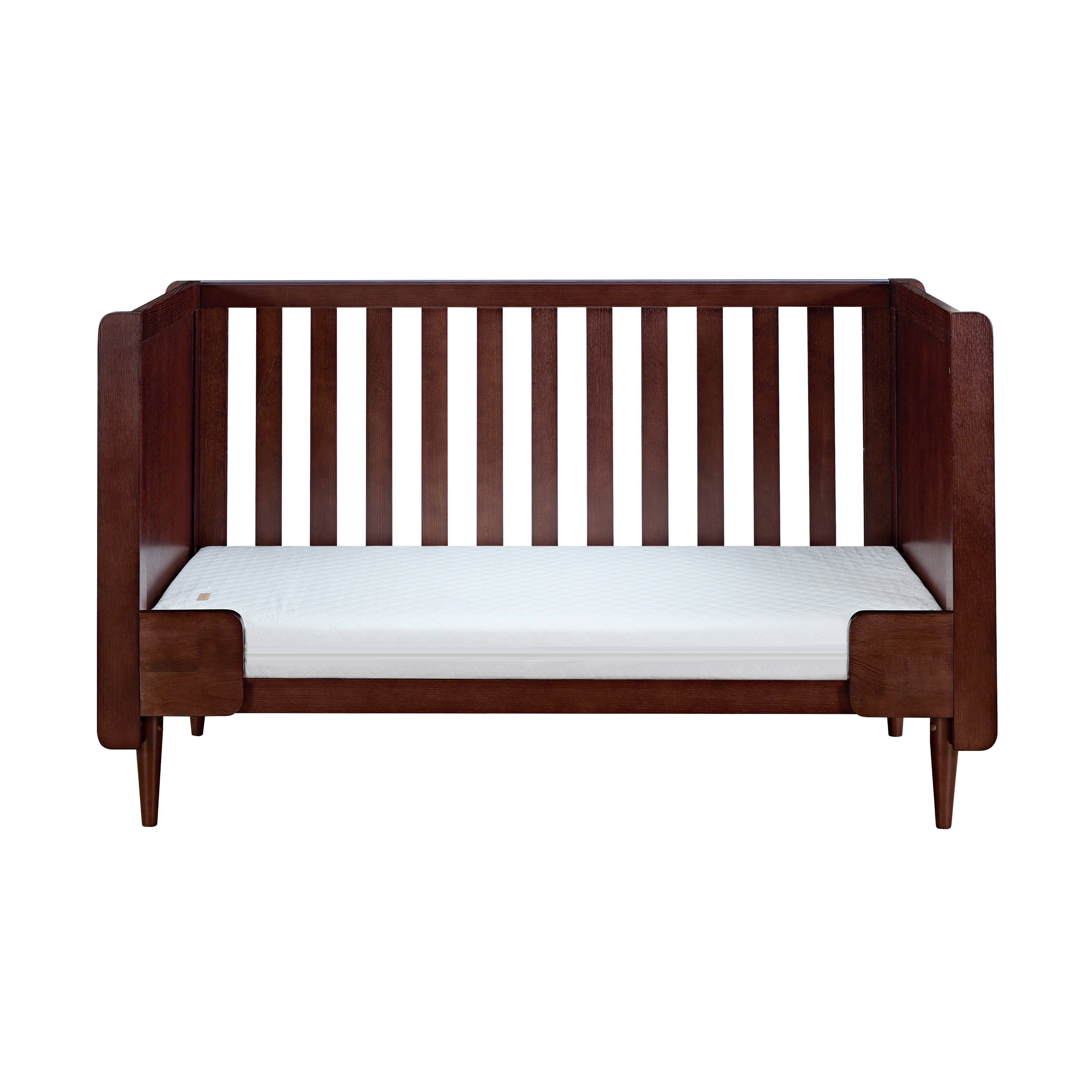 Tutti Bambini Japandi Cot Bed - Warm Walnut