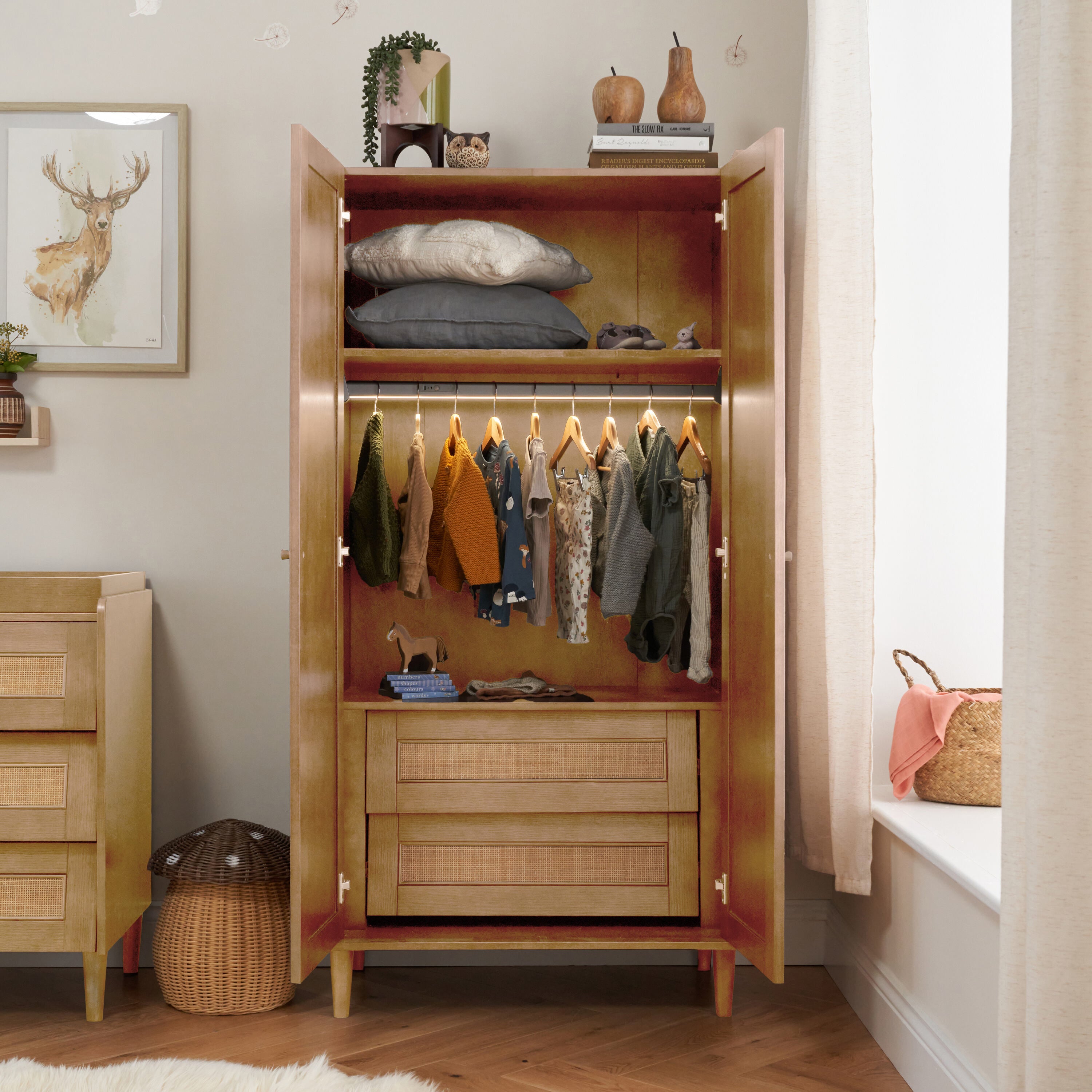 Tutti Bambini Japandi Wardrobe - Light Oak