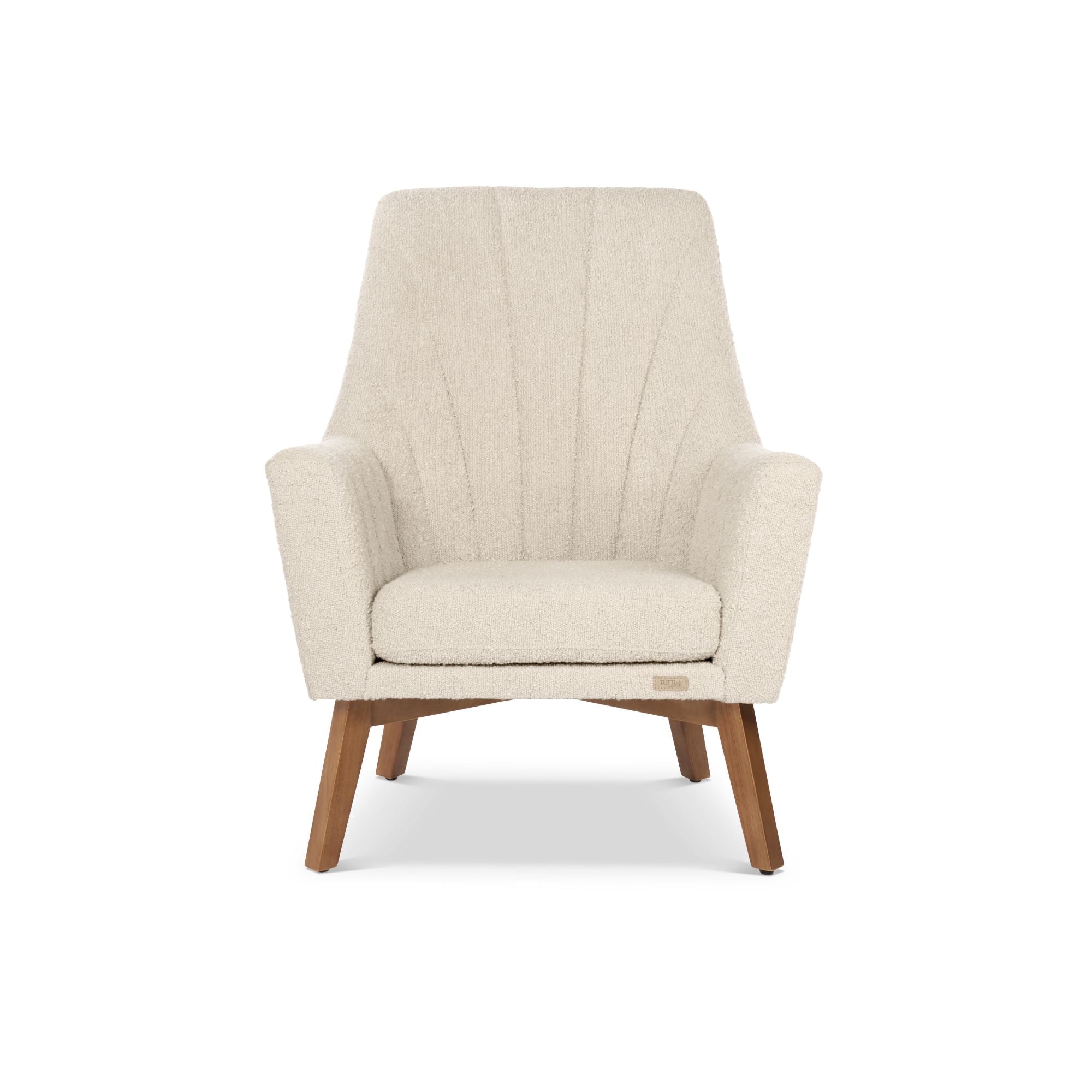 Jonah Luxe Rocking Chair & Foot Stool - Boucle Mushroom