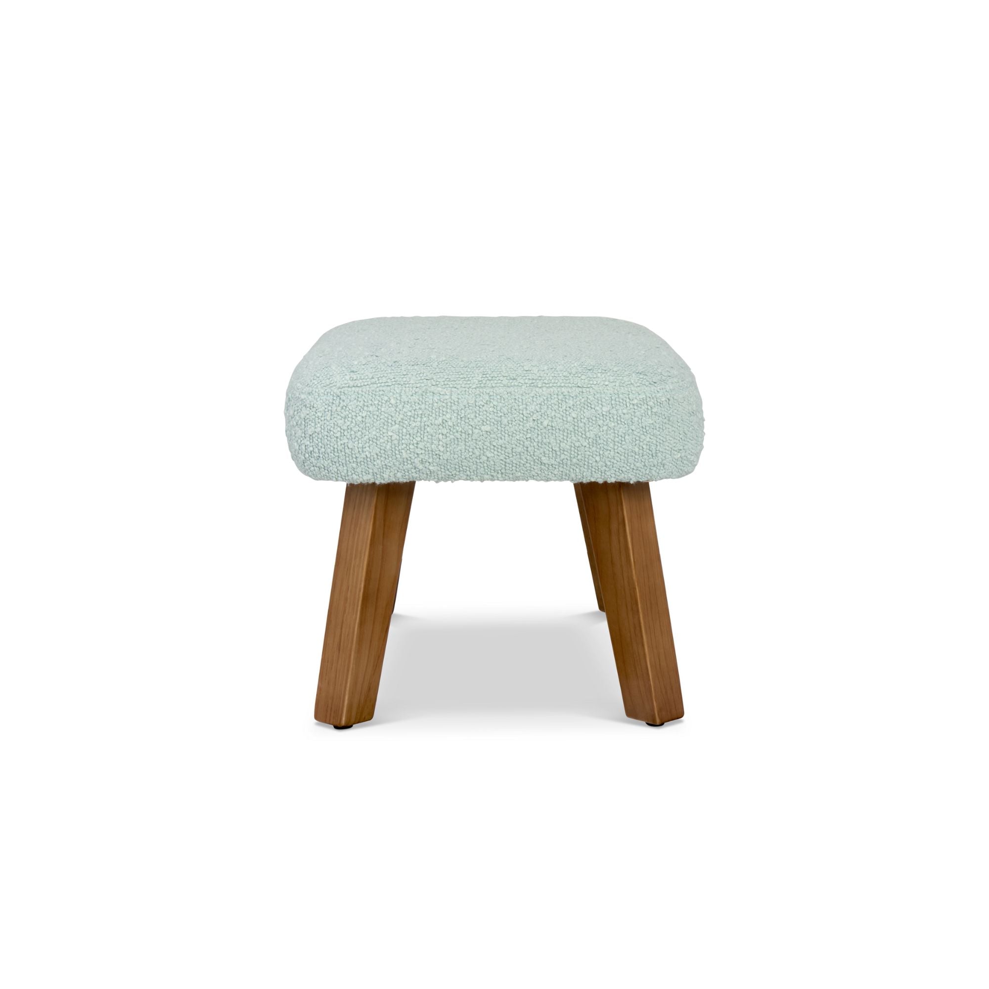 Jonah Luxe Rocking Chair & Foot Stool - Boucle Ocean Stone