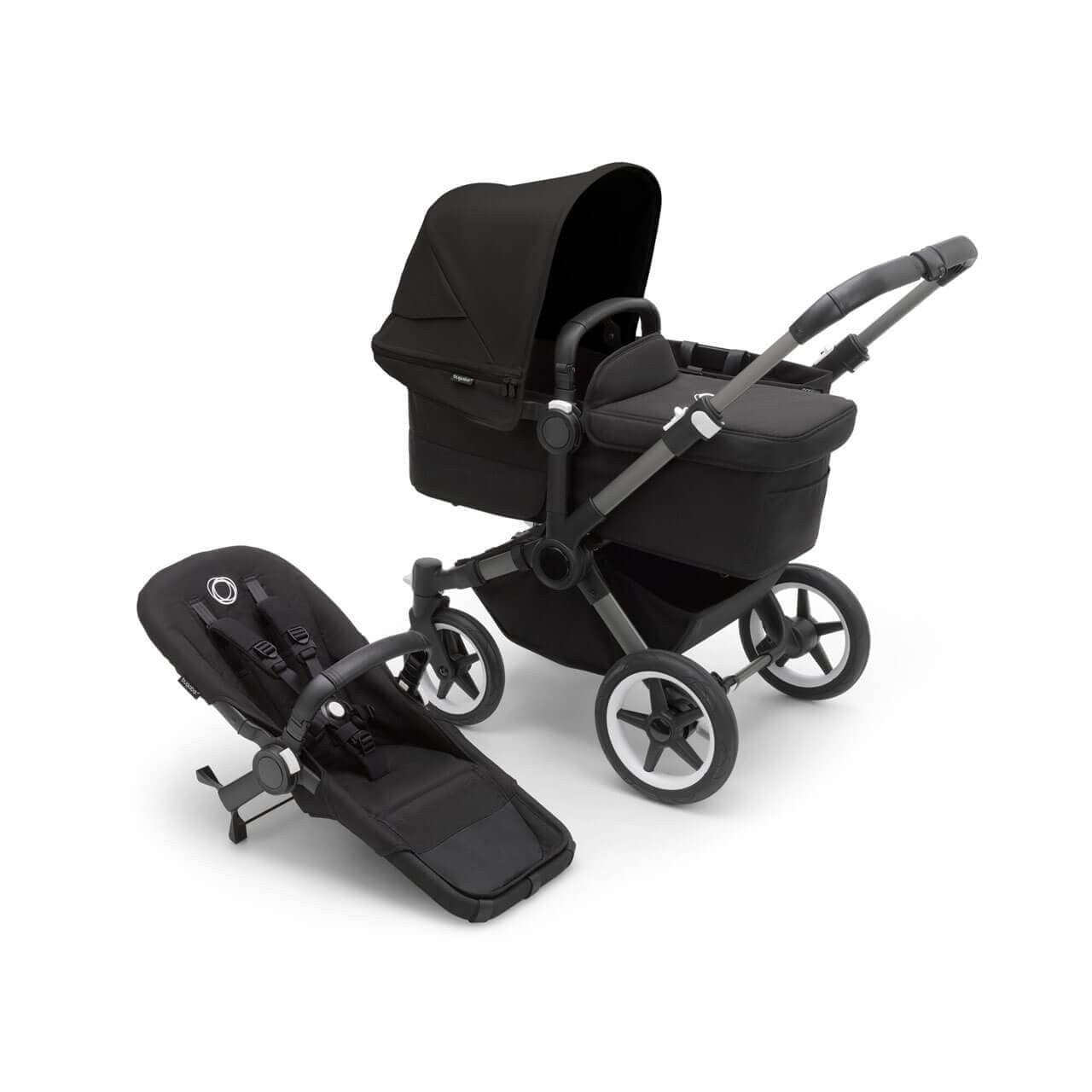 Bugaboo Donkey 5 Twin Travel System on Graphite/Black Chassis + Turtle Air - Choose Your Colour   