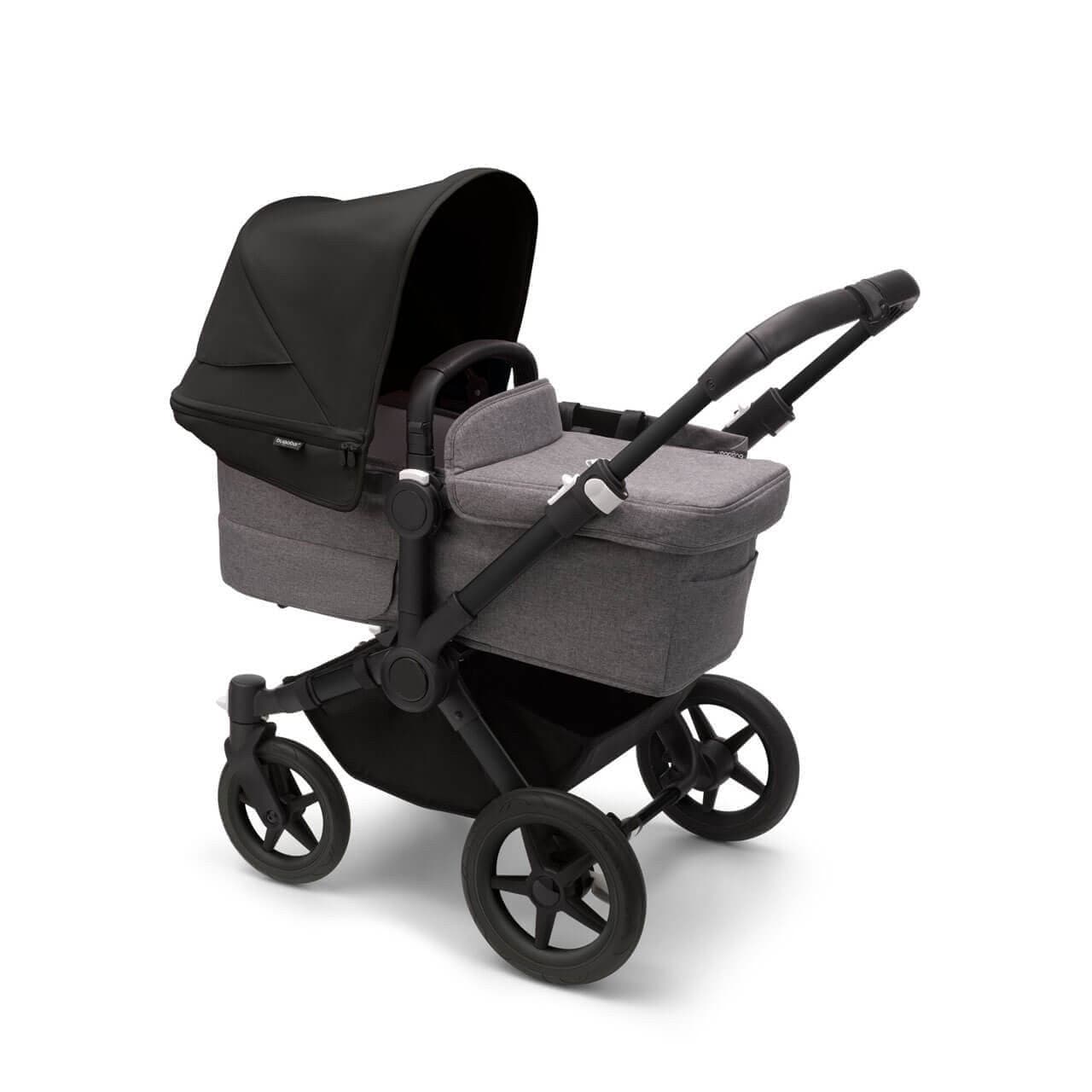 Bugaboo Donkey 5 Duo Travel System on Black/Grey Chassis +Turtle Air - Choose Your Colour - For Your Little One