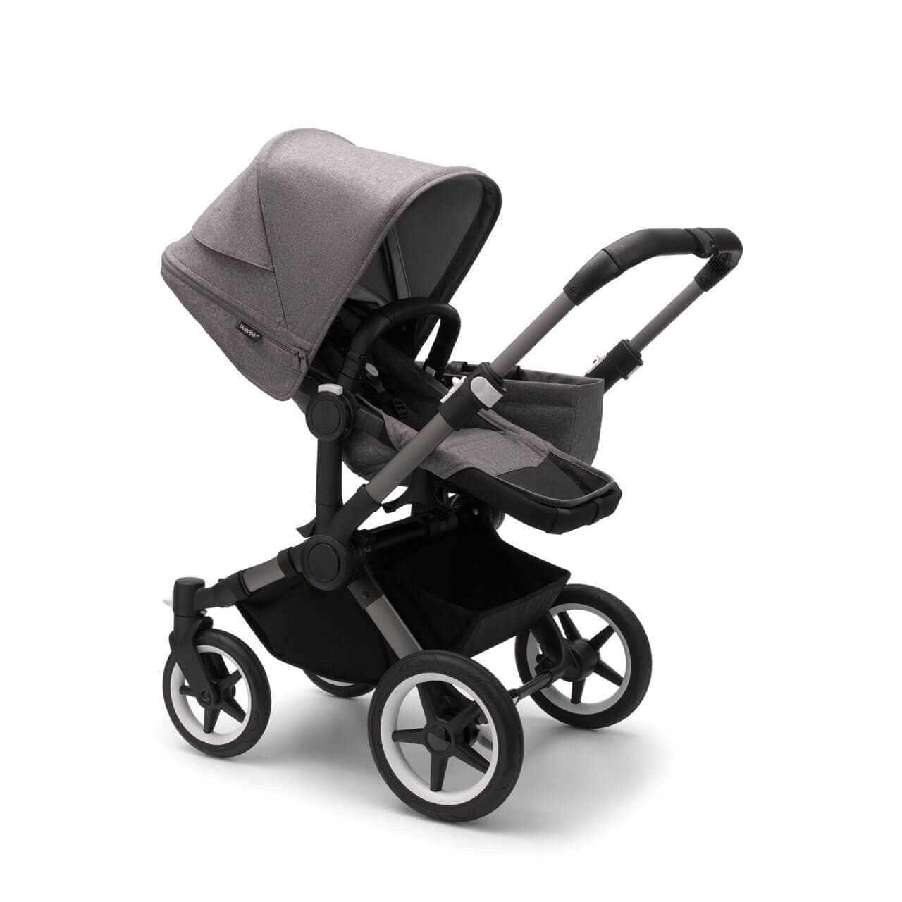 Bugaboo Donkey 5 Mono Complete Travel System + Turtle Air - Graphite/Grey Melange -  | For Your Little One