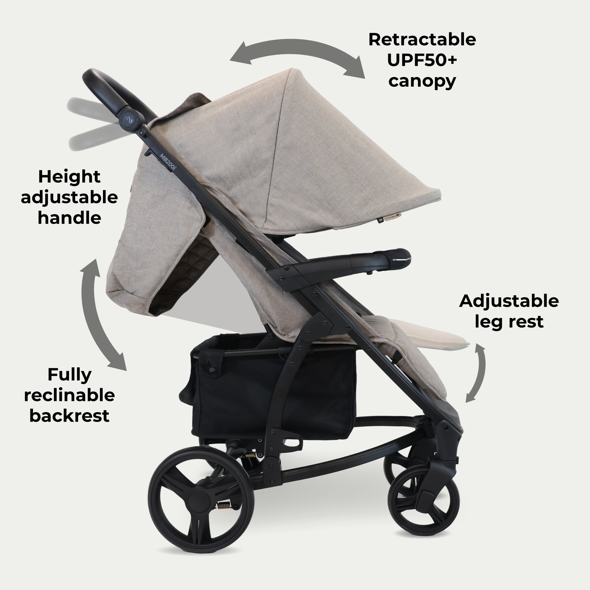 My Babiie MB200i 3-in-1 Travel System - Mink   