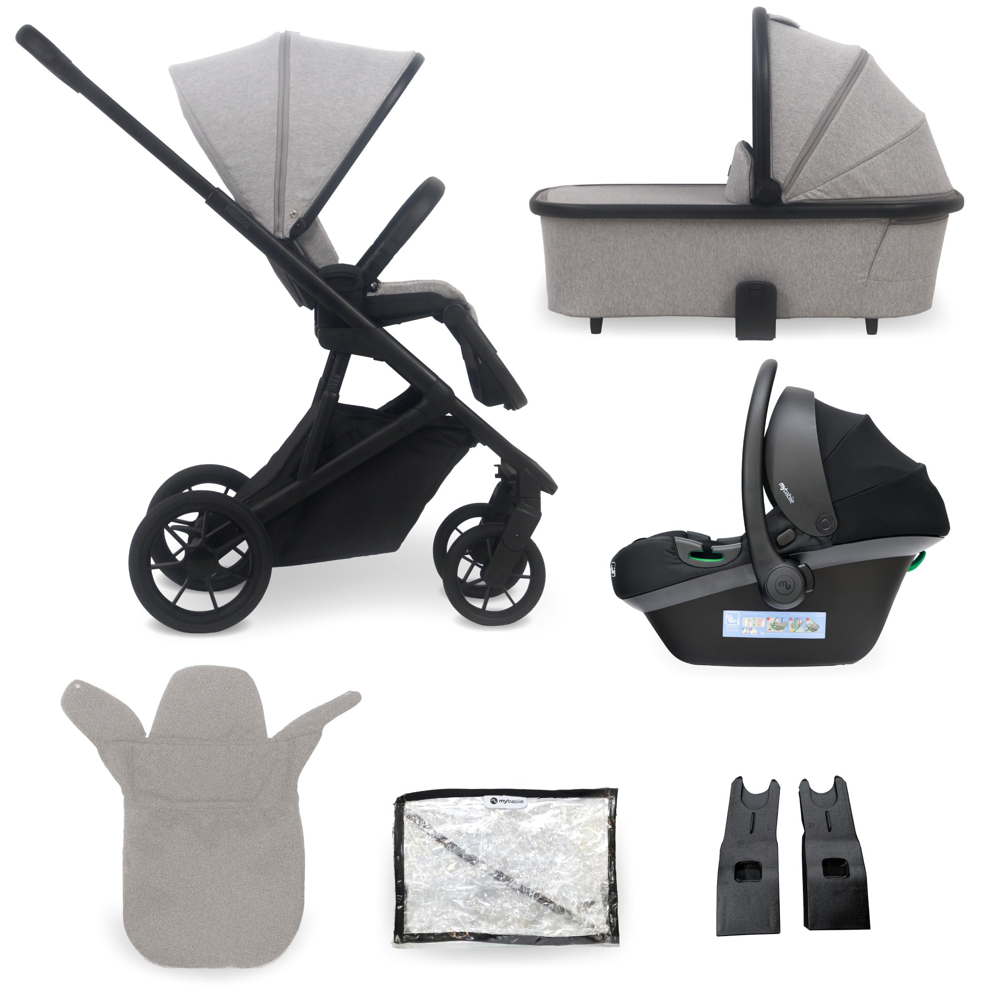 My Babiie MB500i 3-in-1 Travel System - Moon   