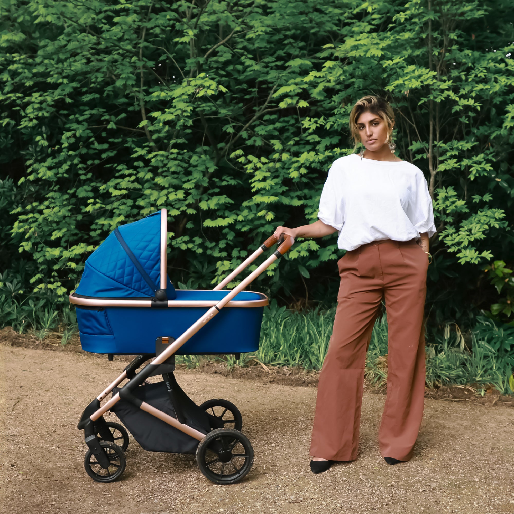 My Babiie MB500 2-in-1 Pushchair And Bassinet - Opal   