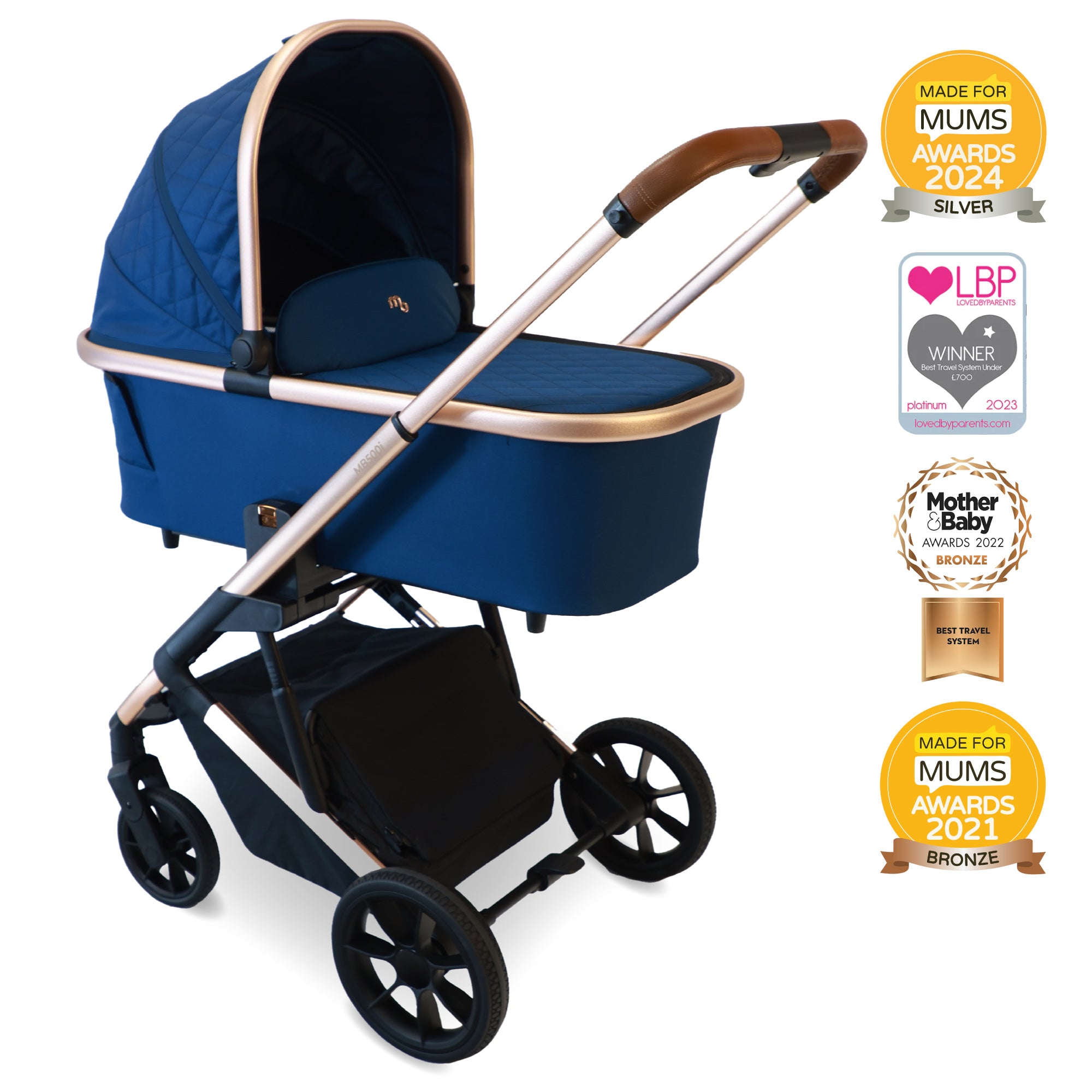 My Babiie MB500 2-in-1 Pushchair And Bassinet - Opal   