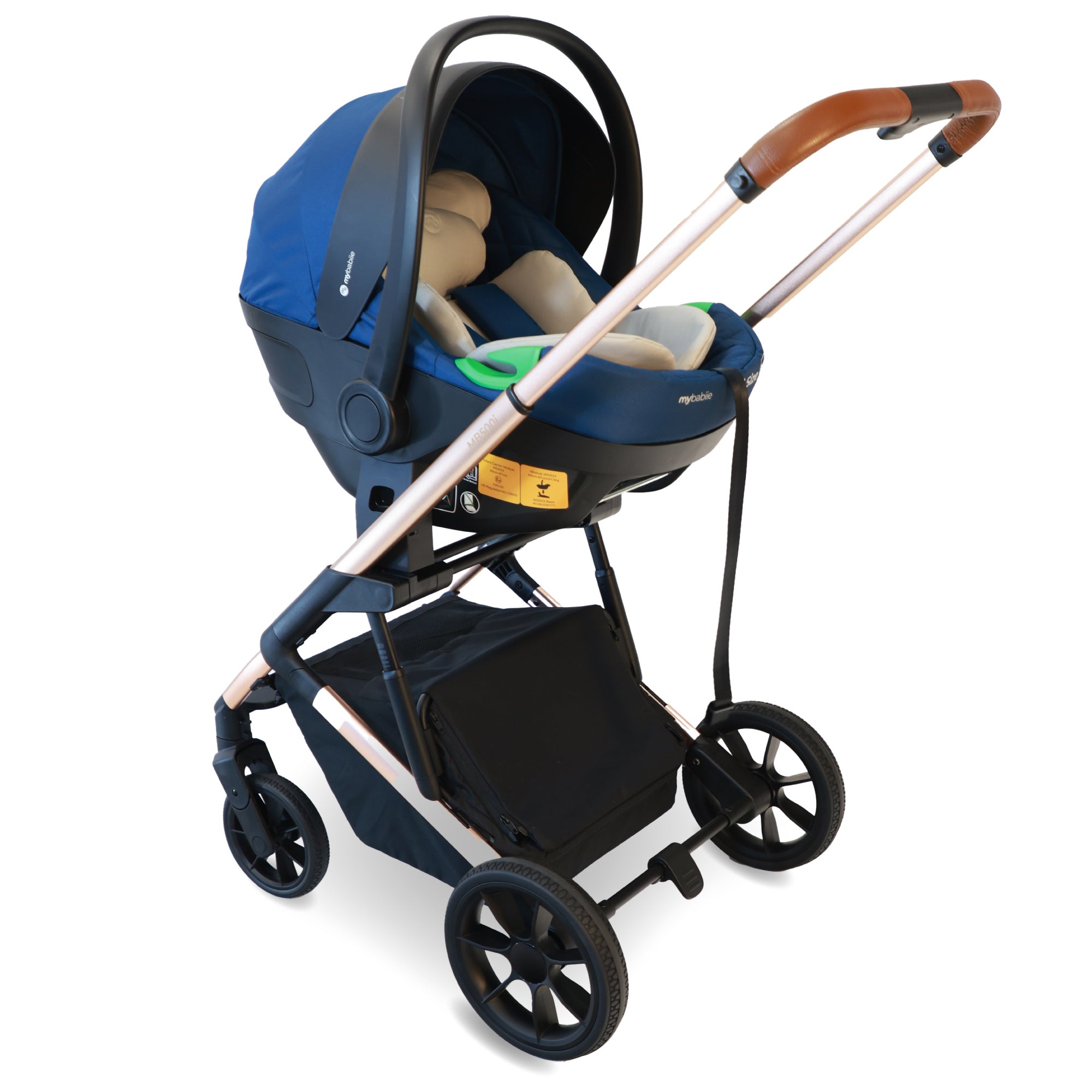 My Babiie MB500i 3-in-1 Travel System Wiith Base - Opal   