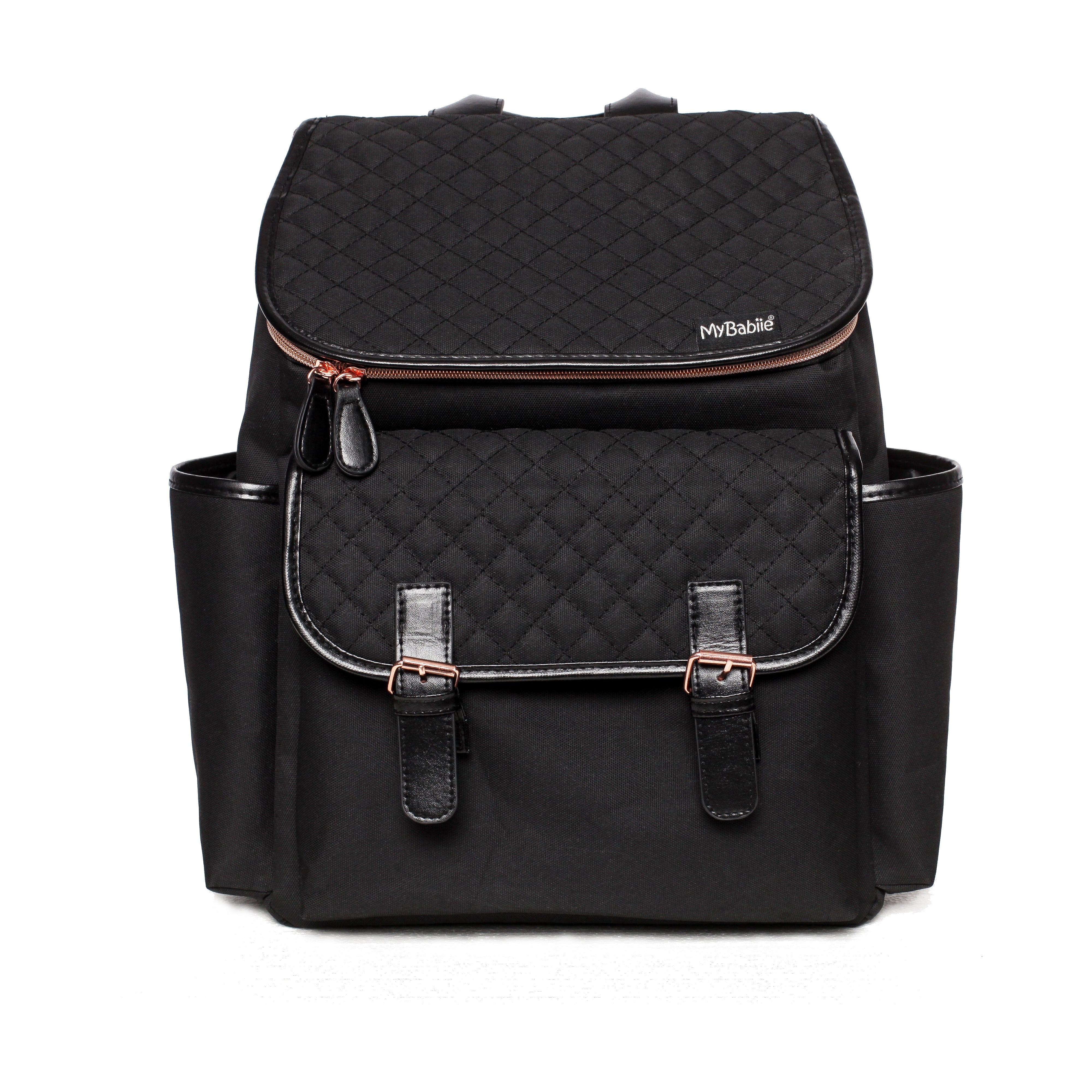 My Babiie Backpack Changing Bag - Black Quilted   