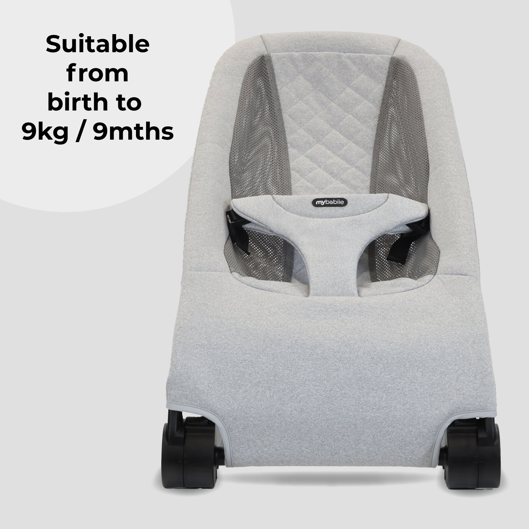 My Babiie Reclining Bouncer - Grey   