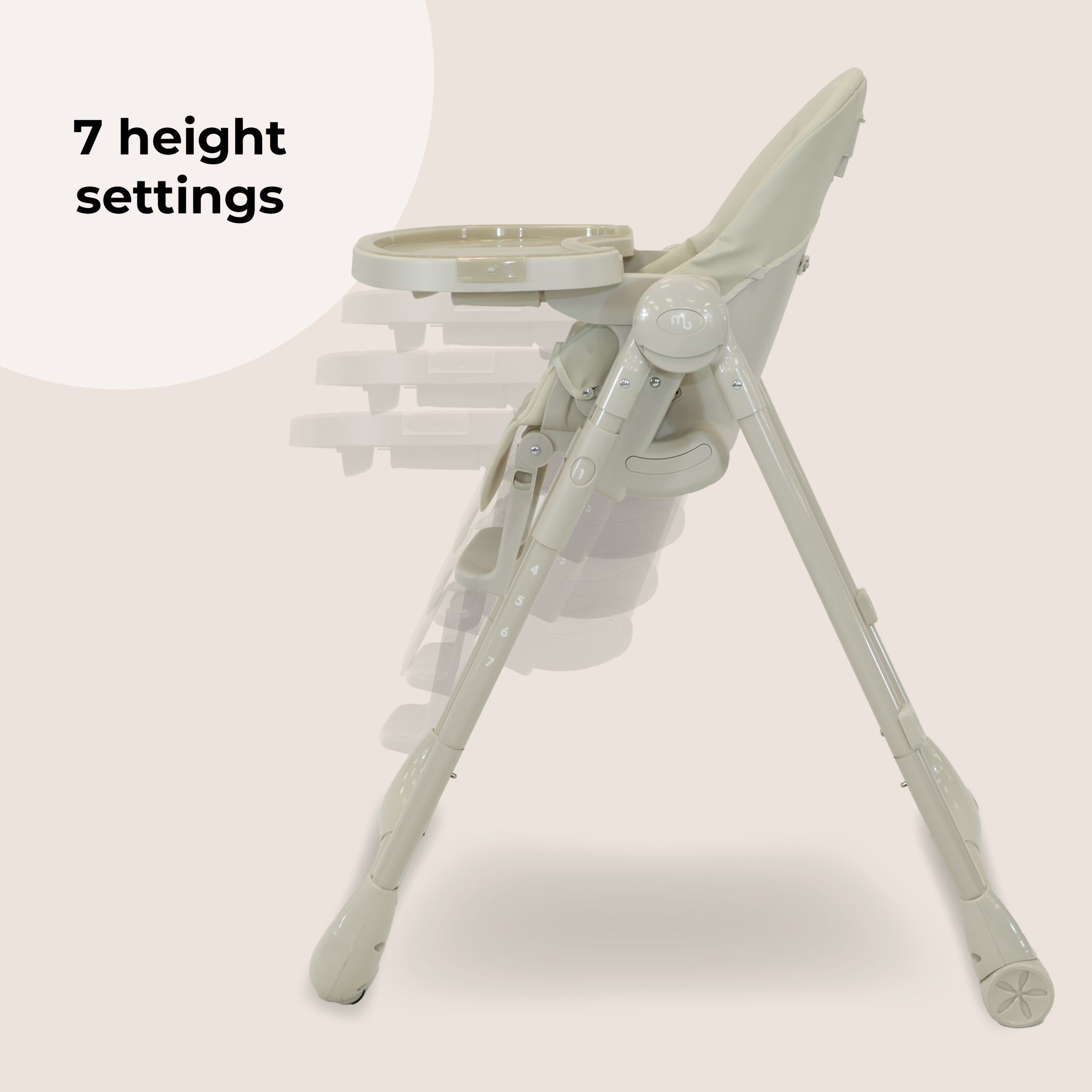 My Babiie MBHC9 Luxe Highchair - Oatmeal