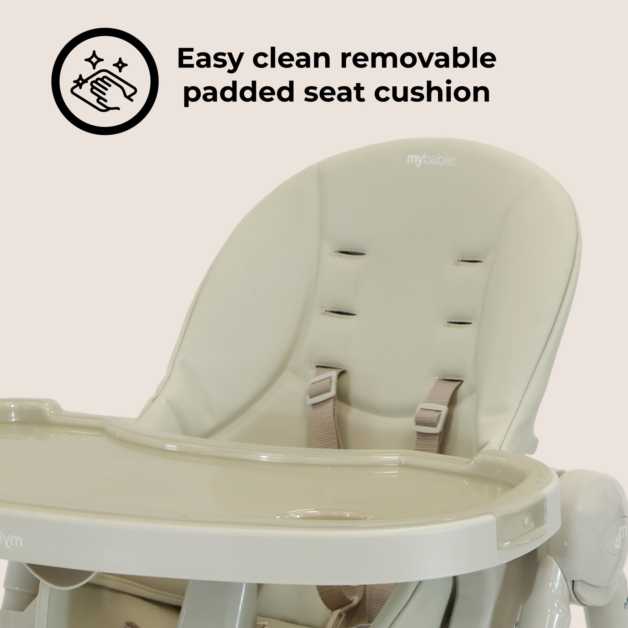 My Babiie MBHC9 Luxe Highchair - Oatmeal