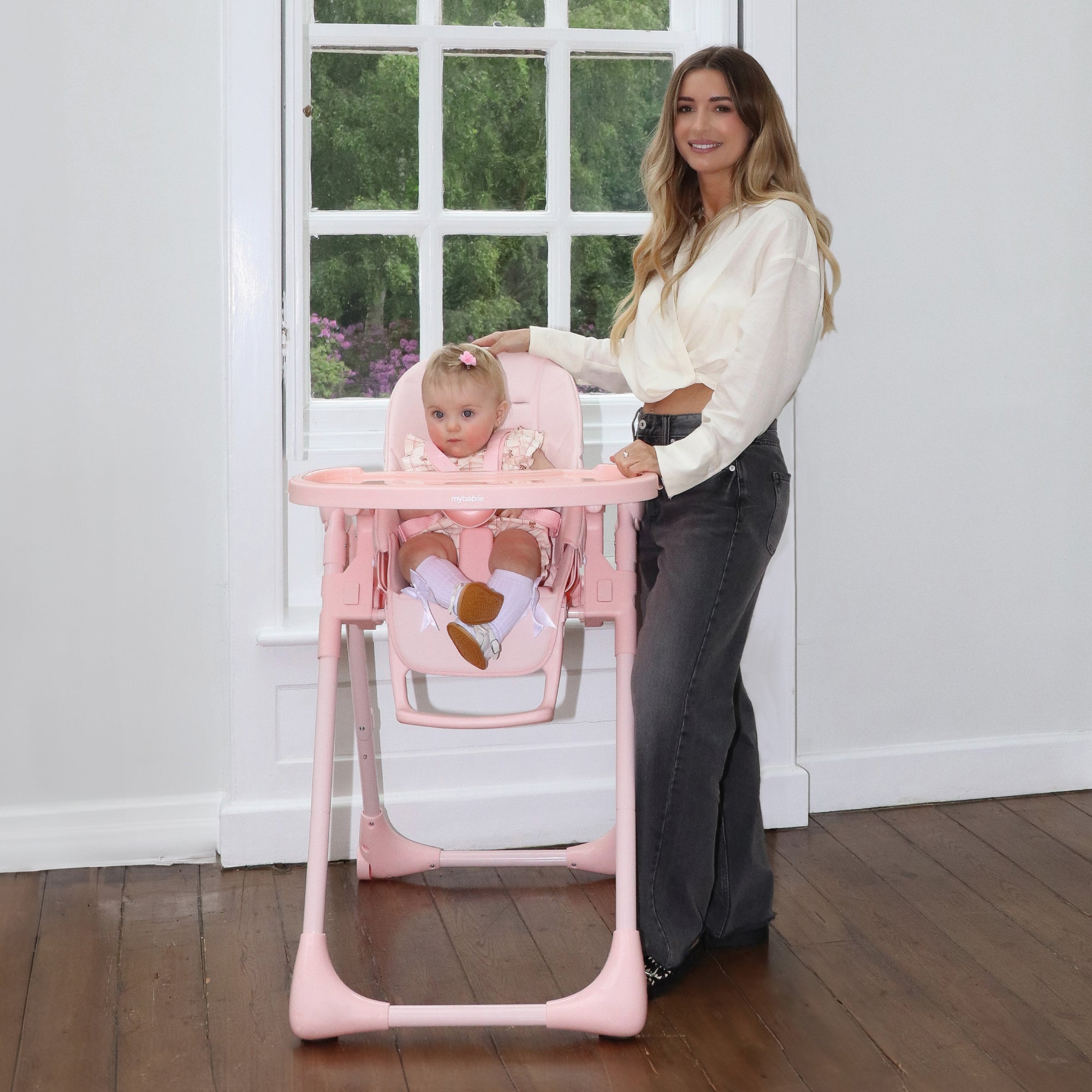 My Babiie MBHC9 Luxe Highchair - Pink