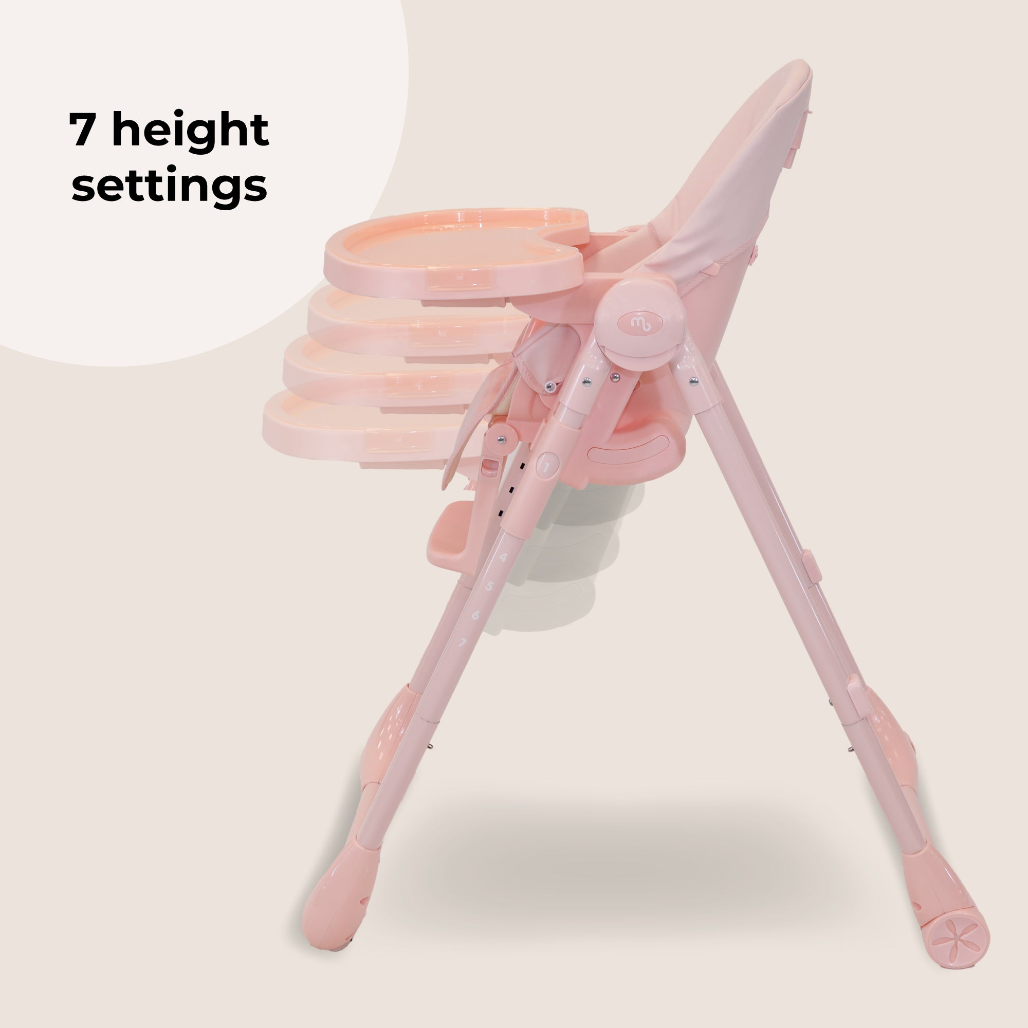 My Babiie MBHC9 Luxe Highchair - Pink