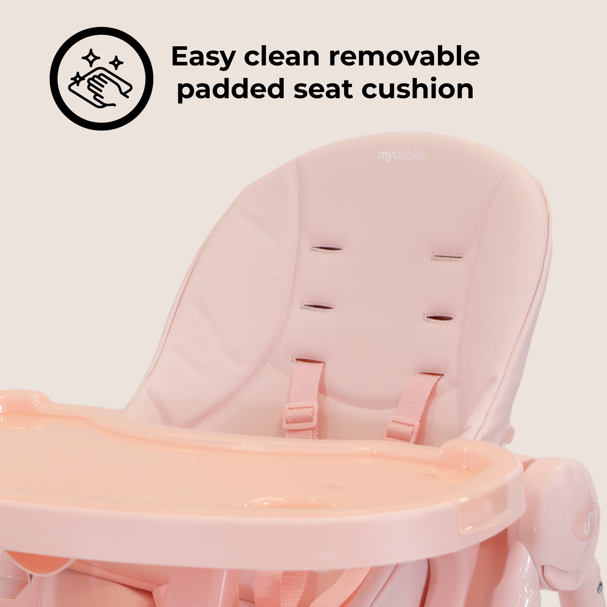 My Babiie MBHC9 Luxe Highchair - Pink