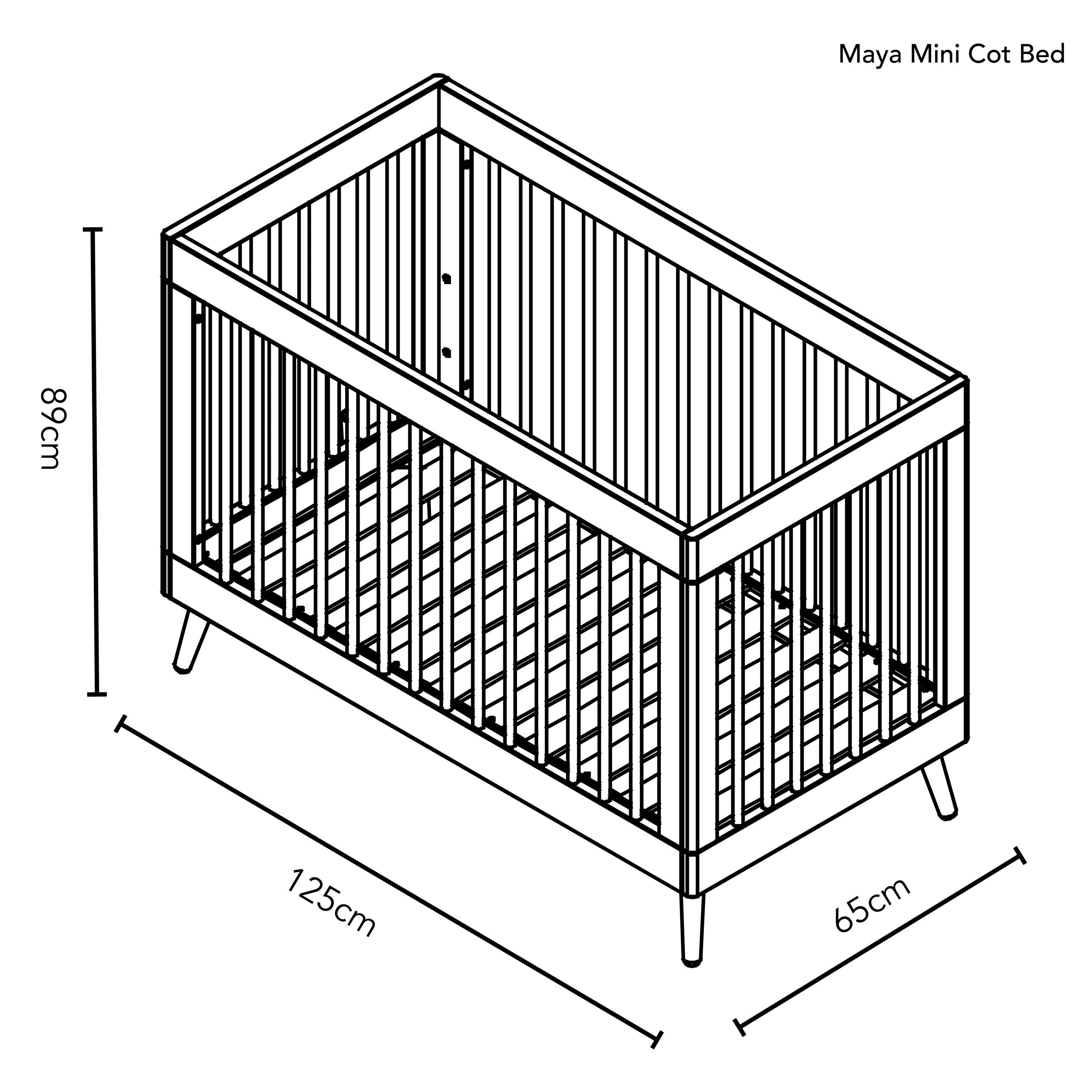 Obaby Maya Mini 3 Piece Room Set - White with Natural -  | For Your Little One