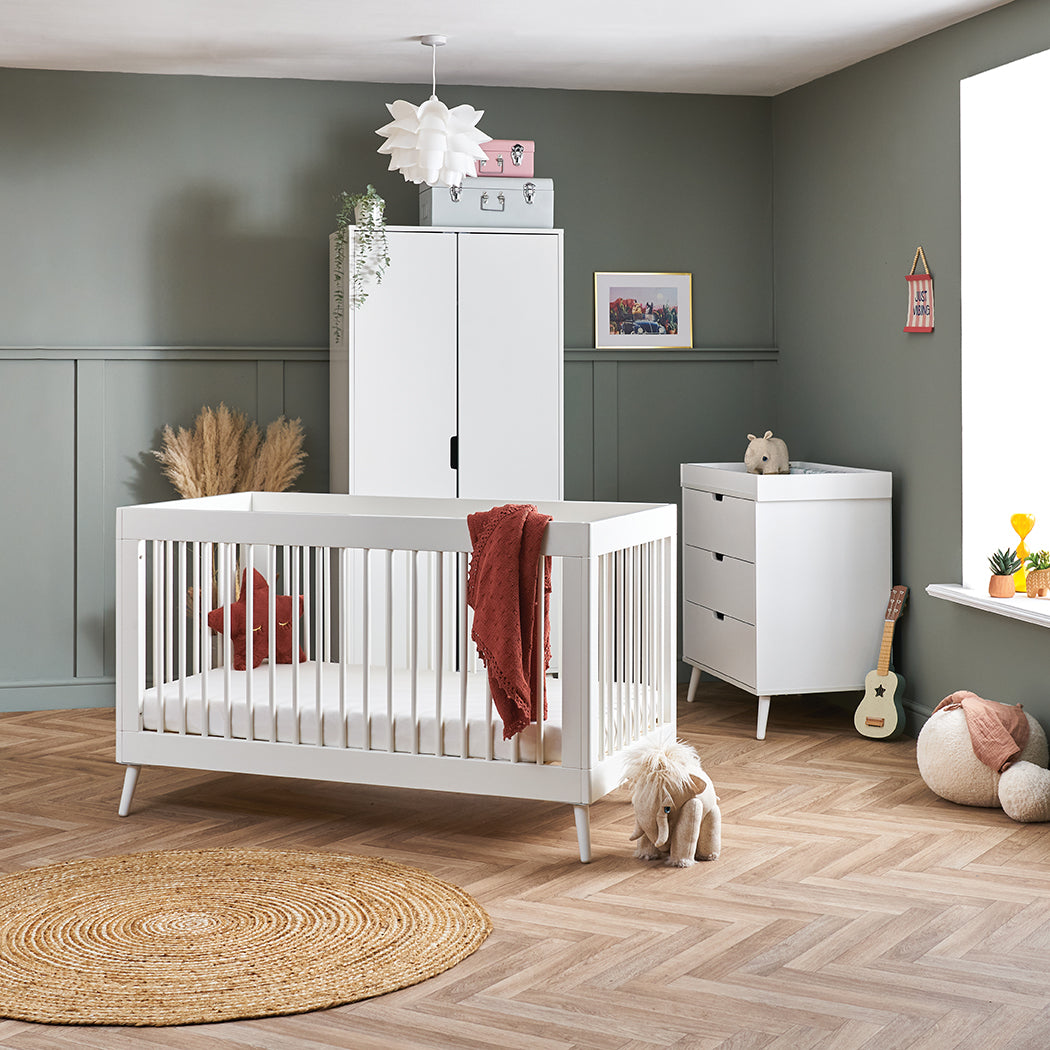 Obaby Maya 3 Piece Room Set - Nordic White -  | For Your Little One