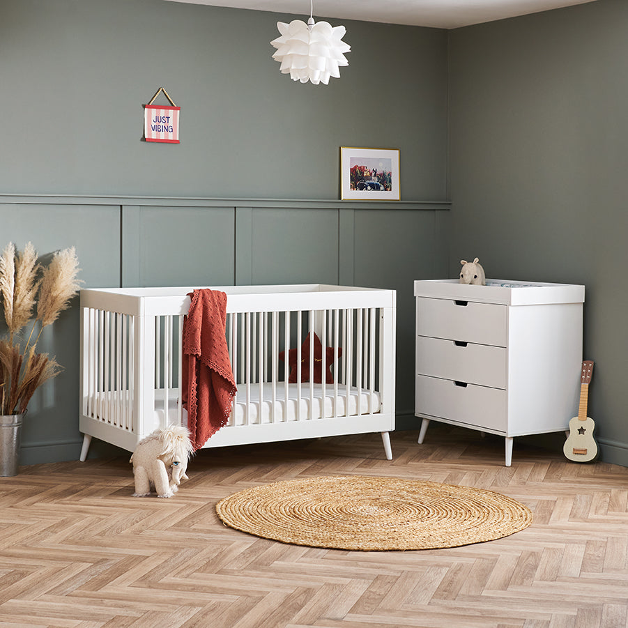 Obaby Maya 2 Piece Room Set - Nordic White -  | For Your Little One