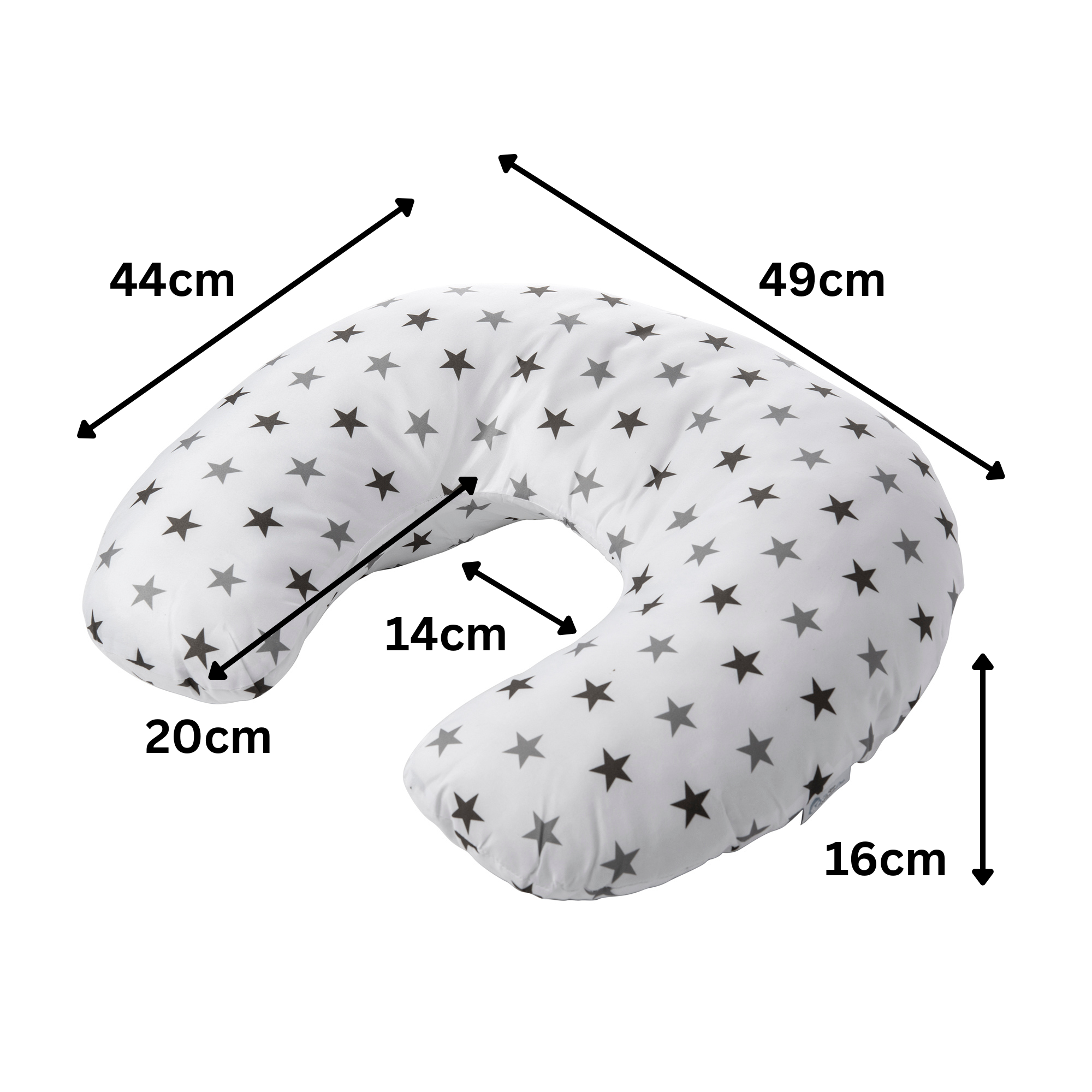 Breast Feeding Maternity Nursing Pillow - Silver Twinkle