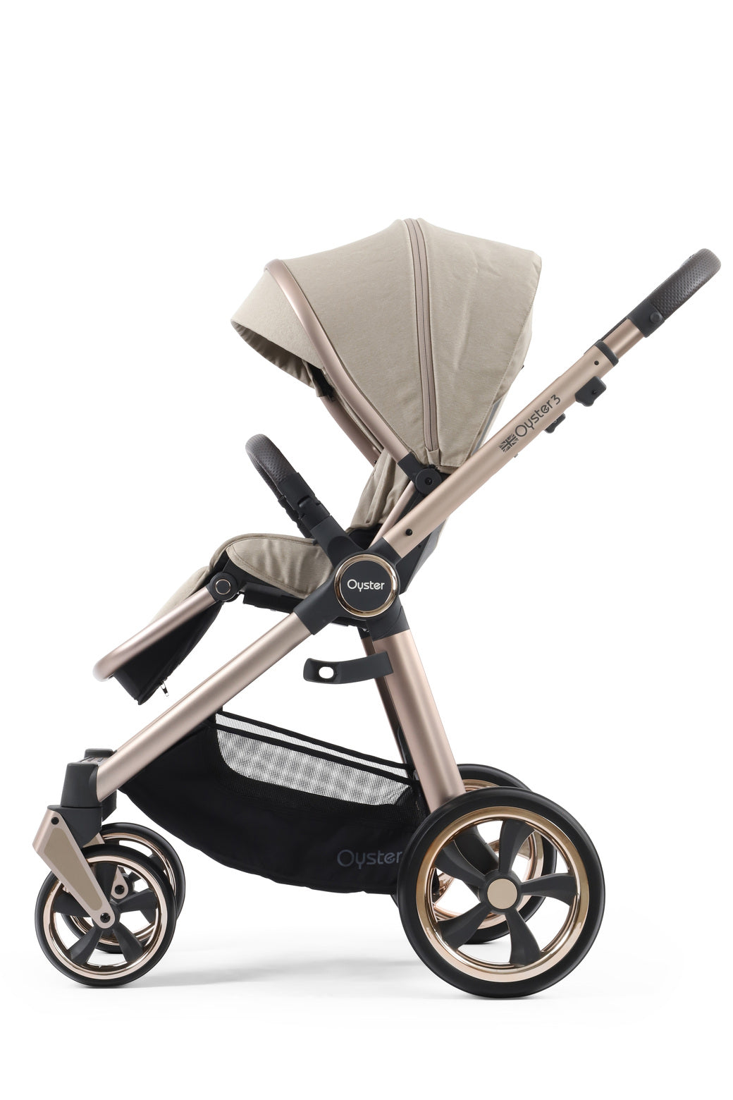 Babystyle Oyster 3 Luxury 7 Piece Travel System Bundle - Creme Brulee -  | For Your Little One