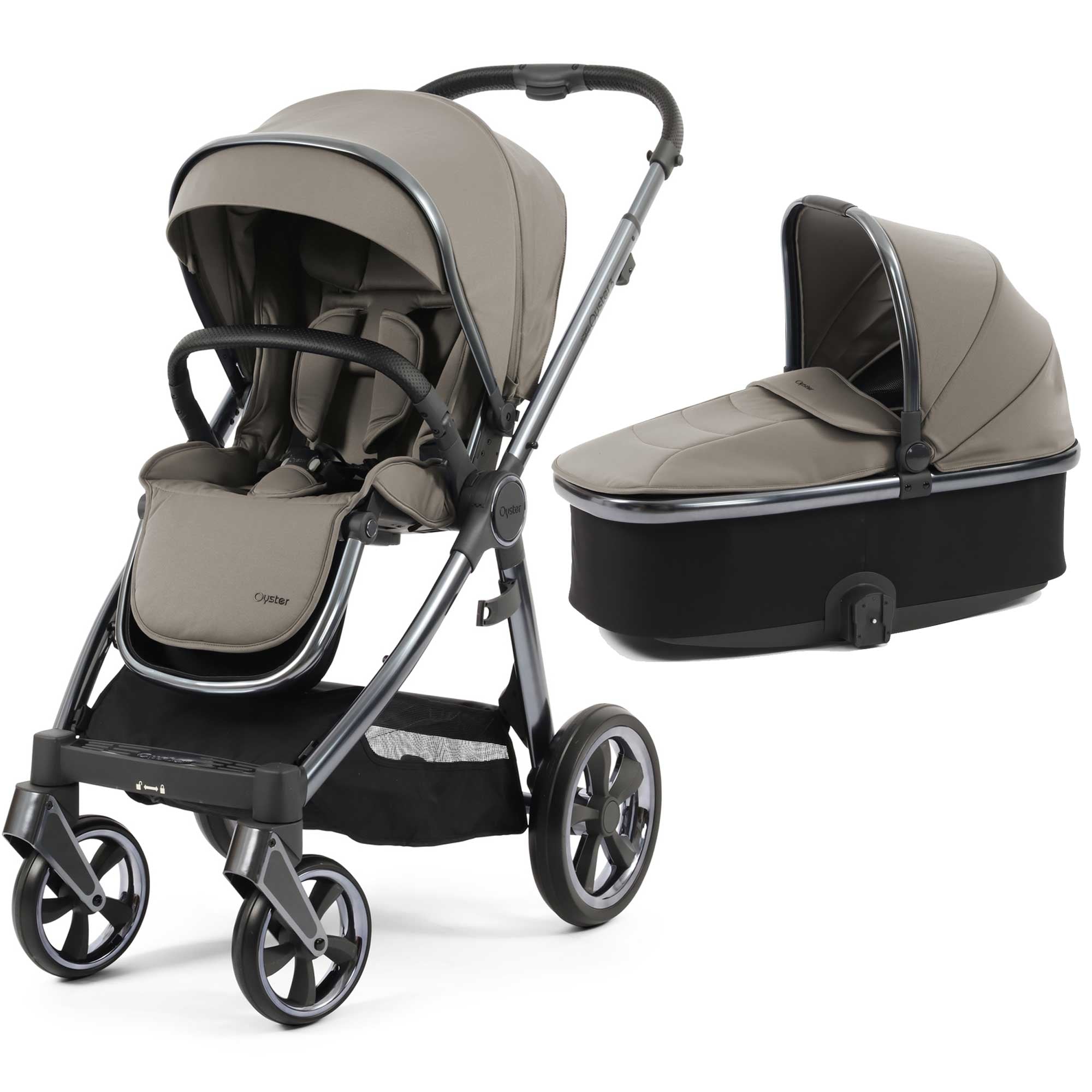 Babystyle Oyster 3 Pushchair + Carrycot - Stone - For Your Little One