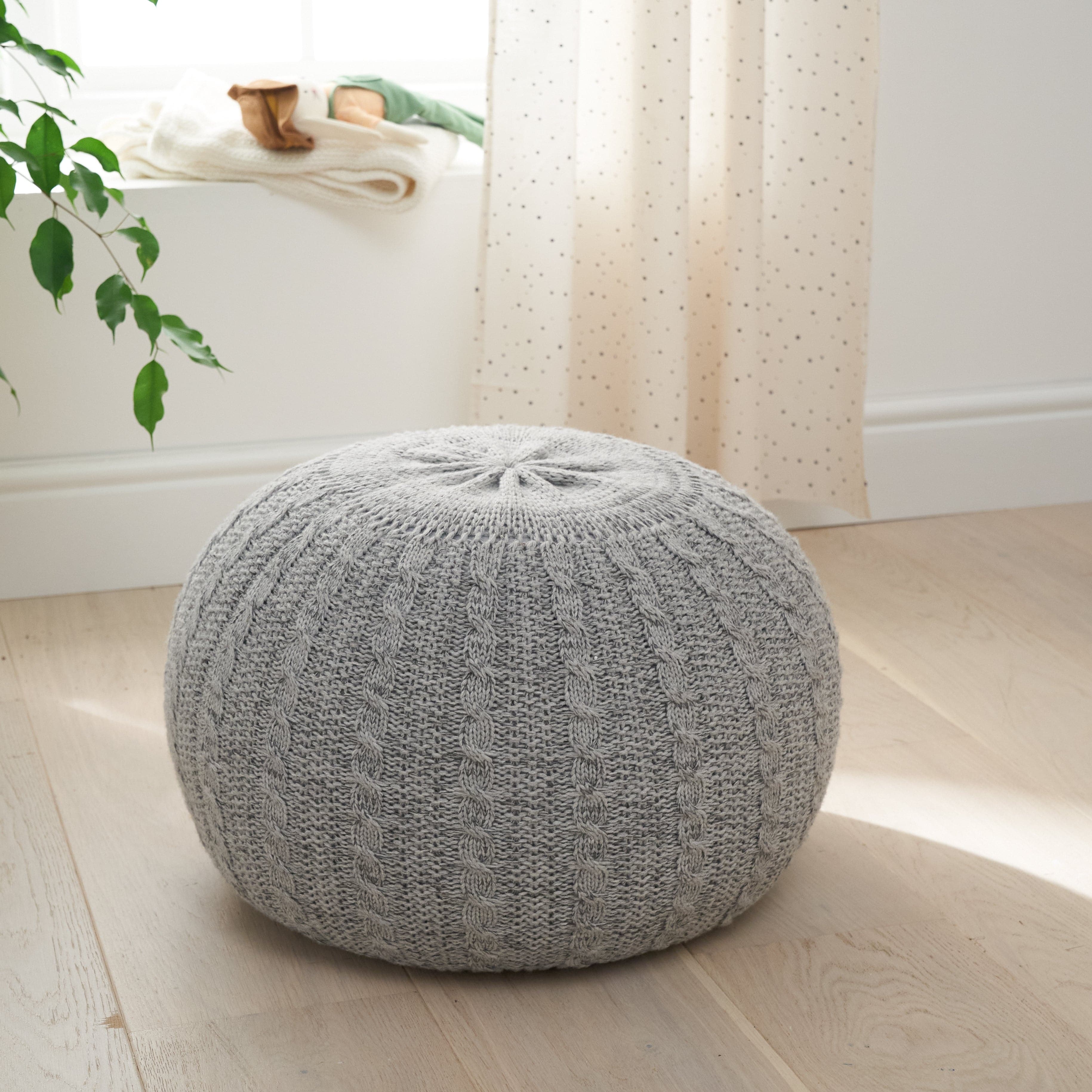 Tutti Bambini Knitted Pouffe - Pebble -  | For Your Little One